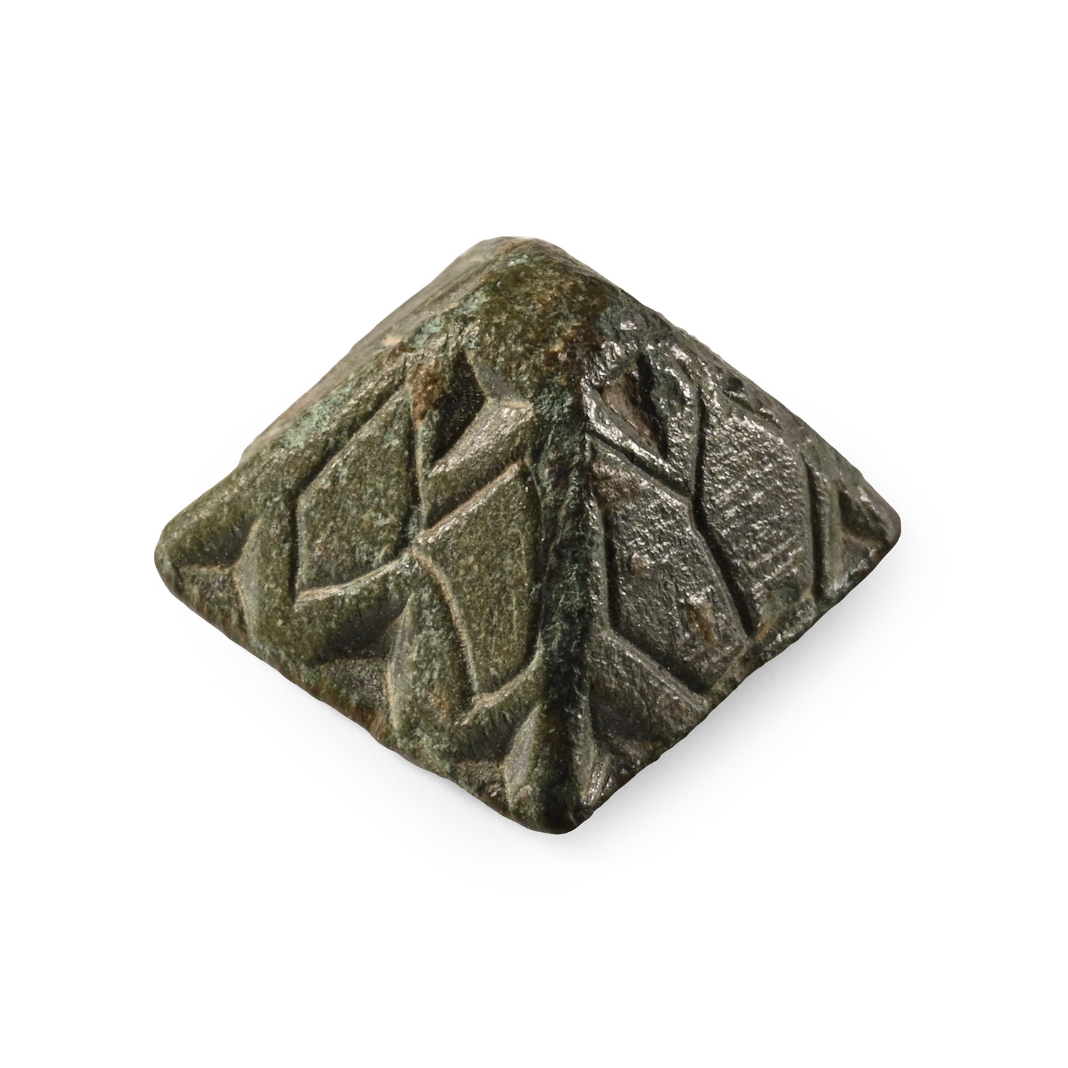 Anglo-Saxon Bronze Sword Scabbard Pyramid Mount