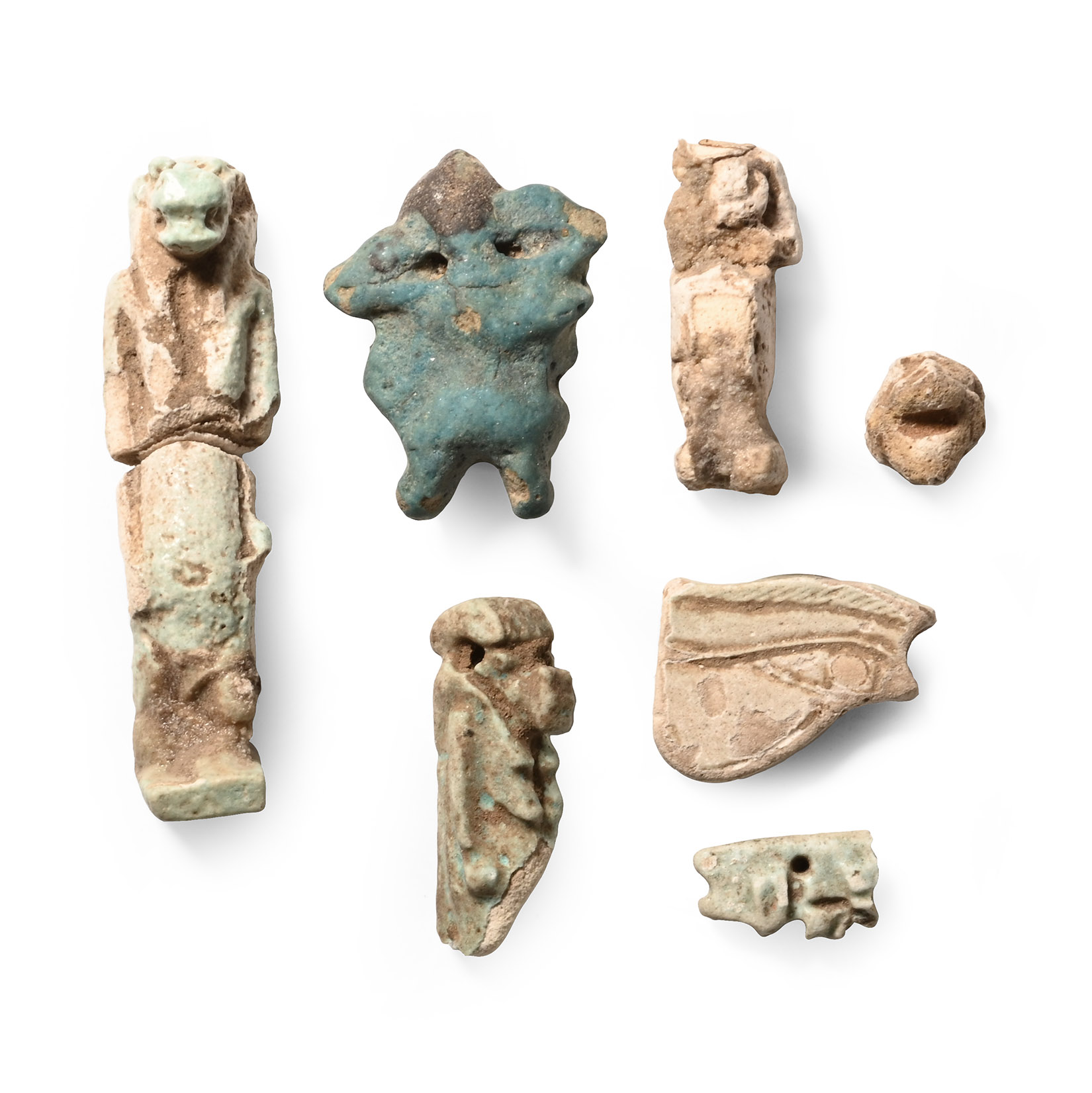 Egyptian Faience Amulet Group