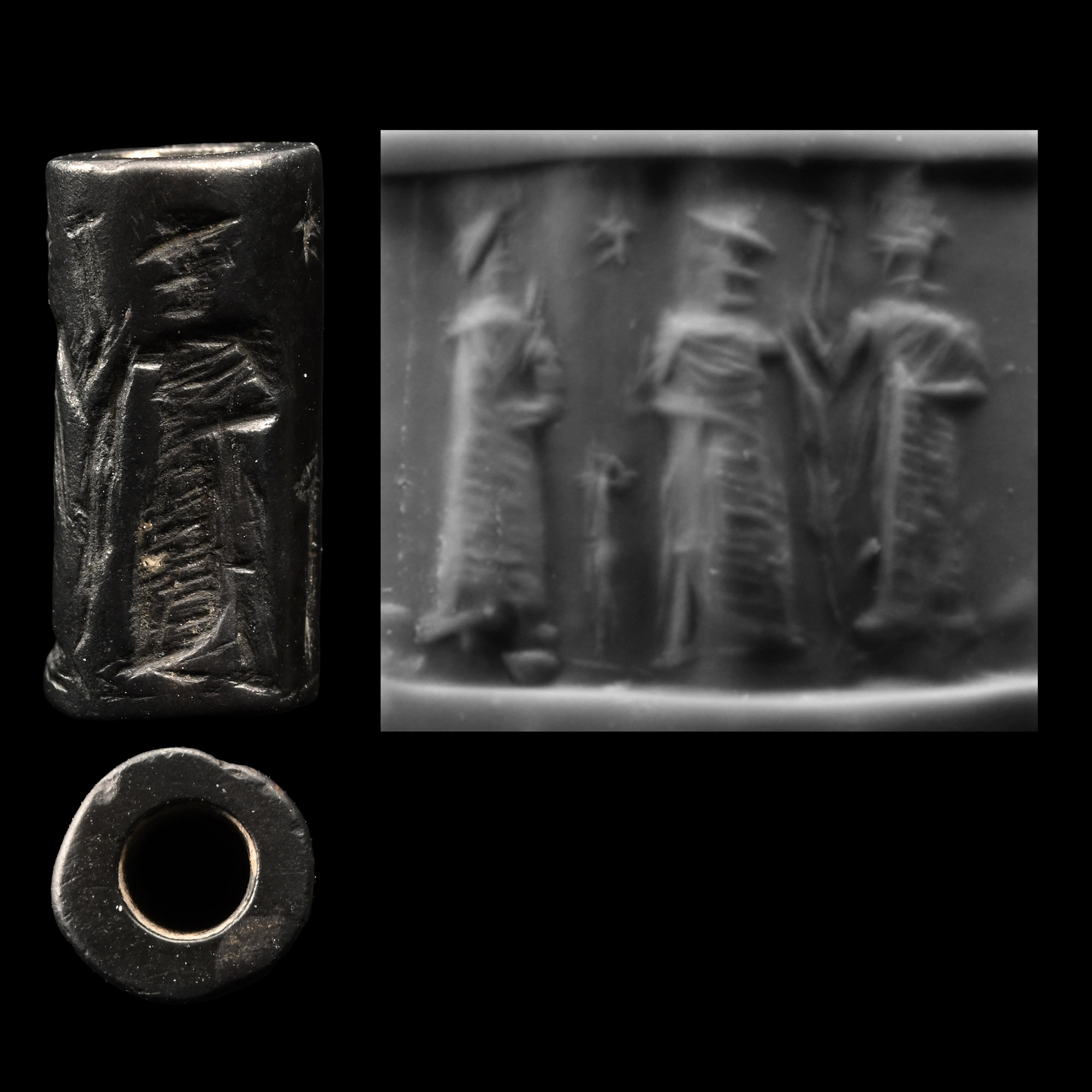 Old Babylonian Haematite Cylinder Seal