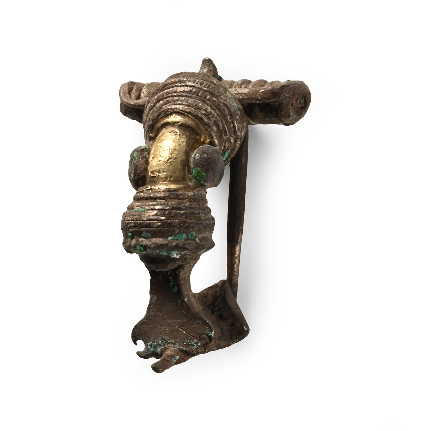 Roman Silver Gilt Bow Brooch