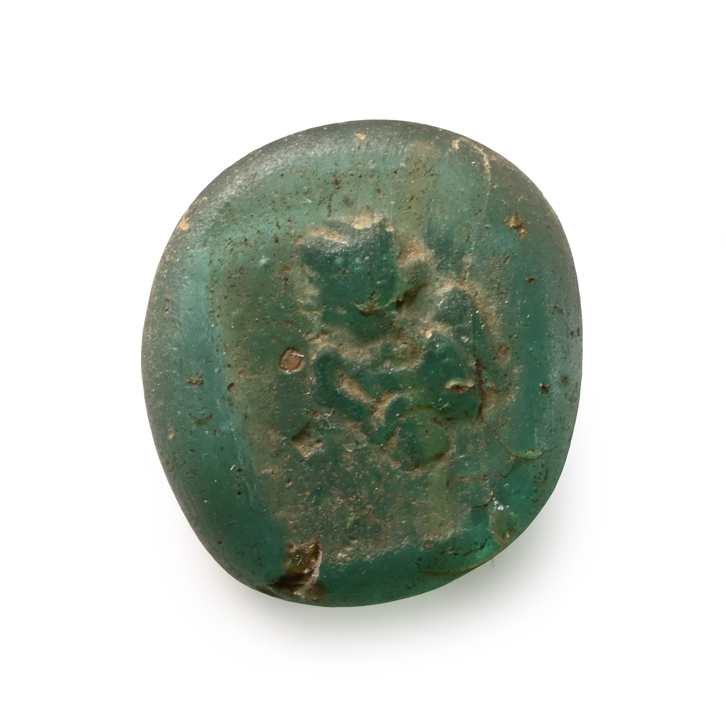 Roman Green Glass Weight