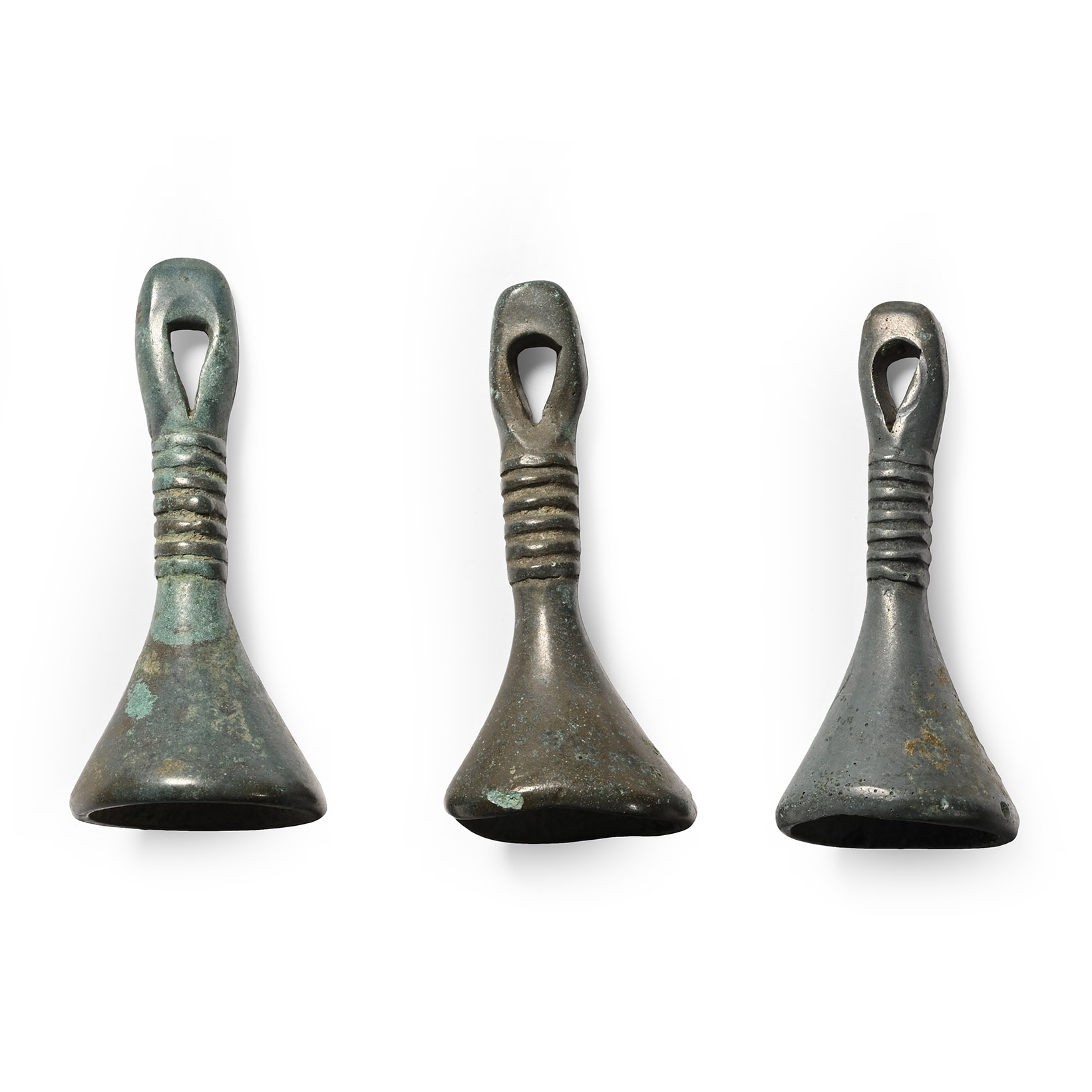 Bronze Age Bell Pendant Set