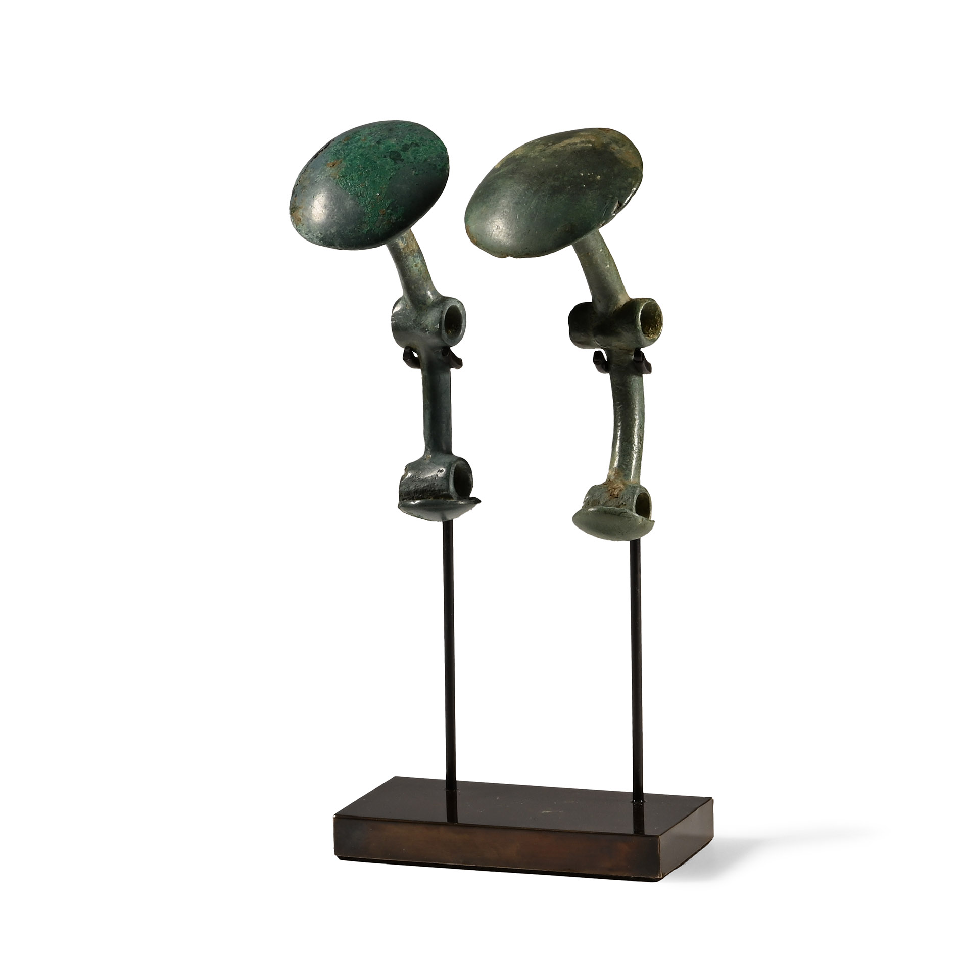 Bronze Age Horse Cheek Piece Pair