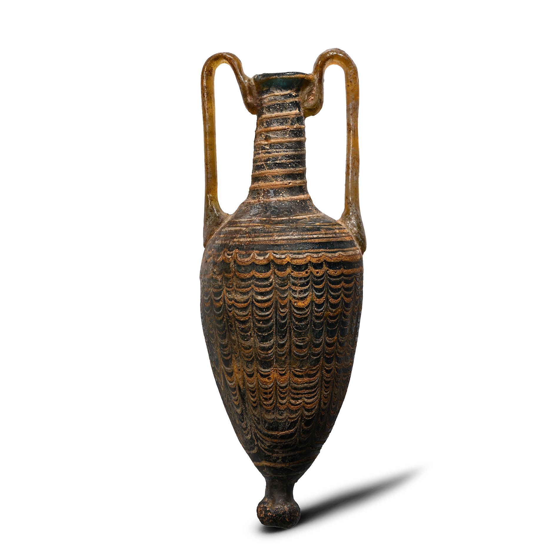 Greek Core-Formed Glass Amphoriskos