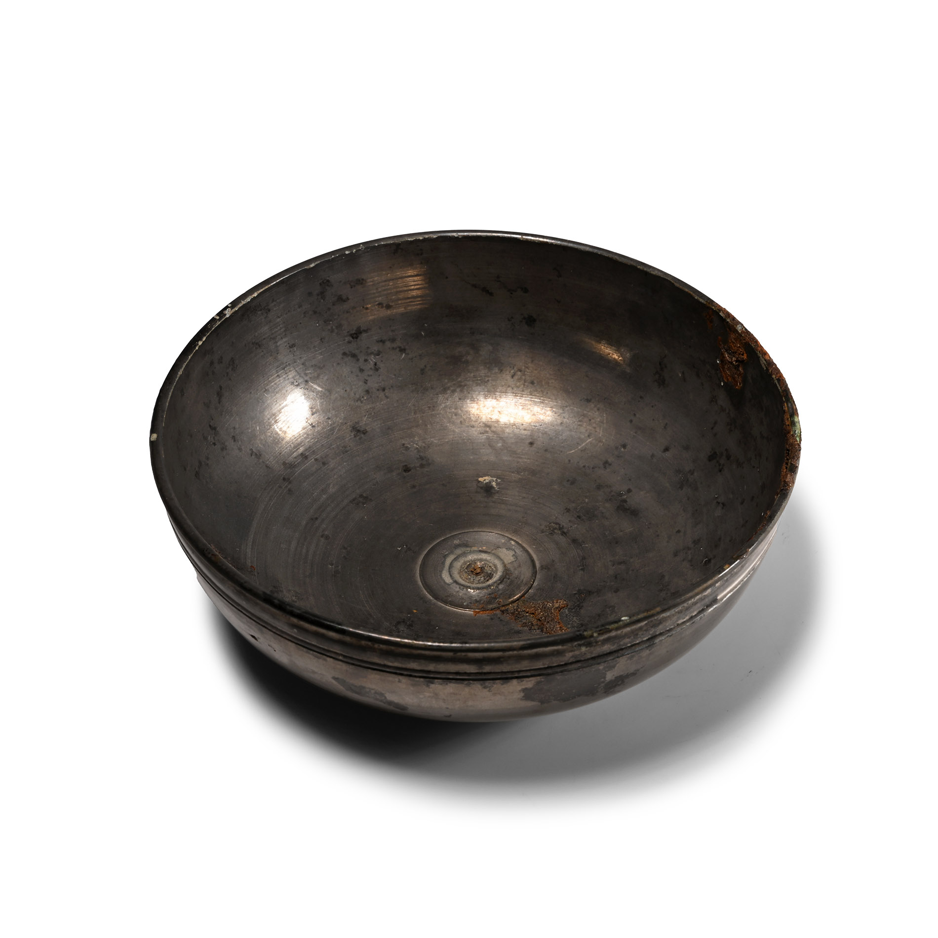 Roman Tinned Bronze Bowl