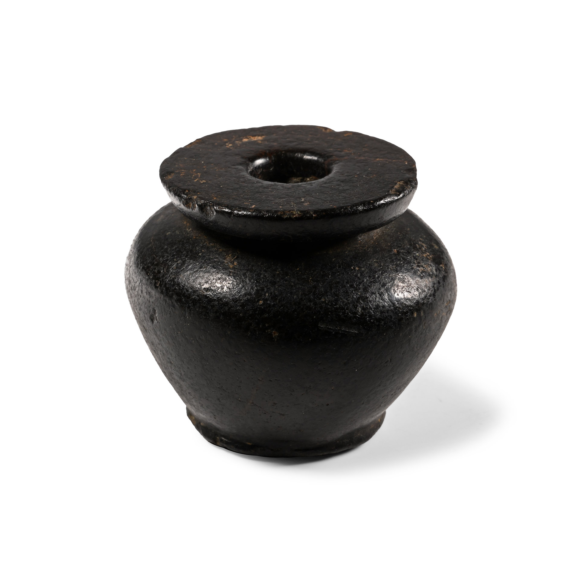 Egyptian Black Stone Kohl Vessel