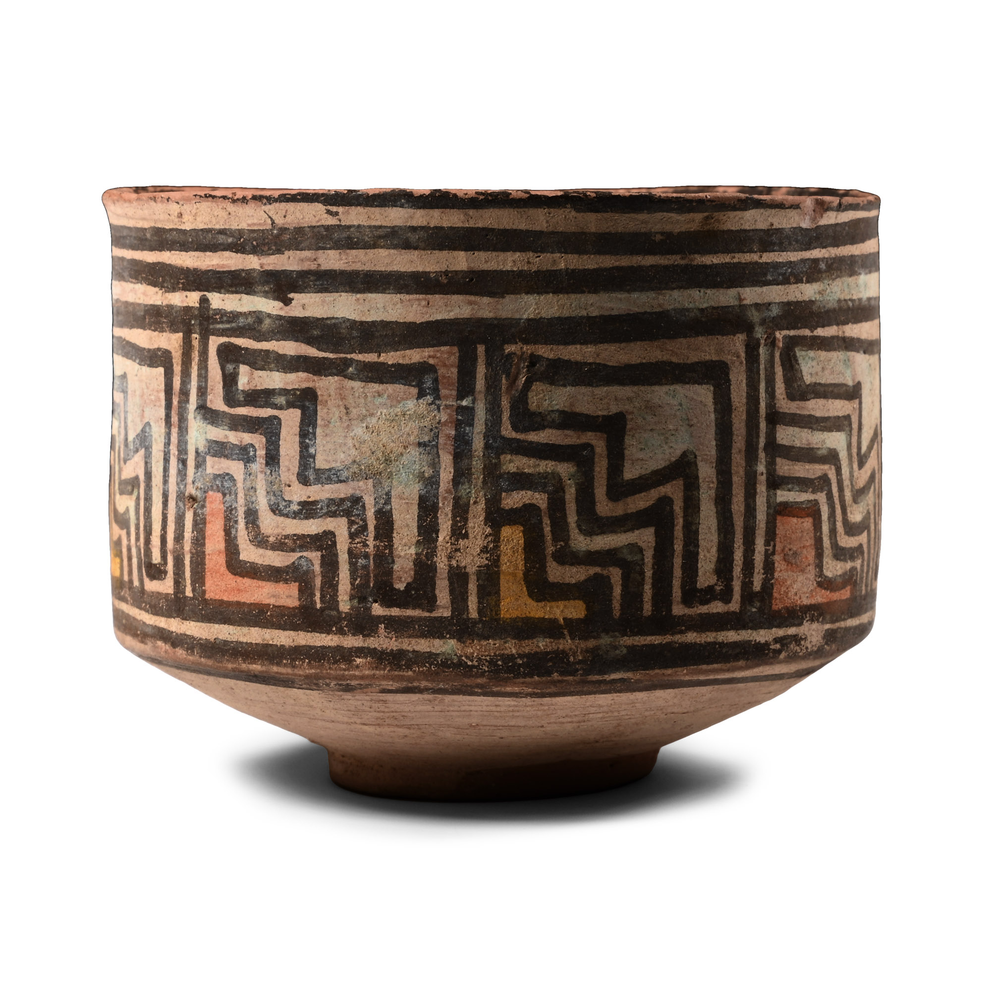 Indus Valley Terracotta Vessel with Geometric Designs