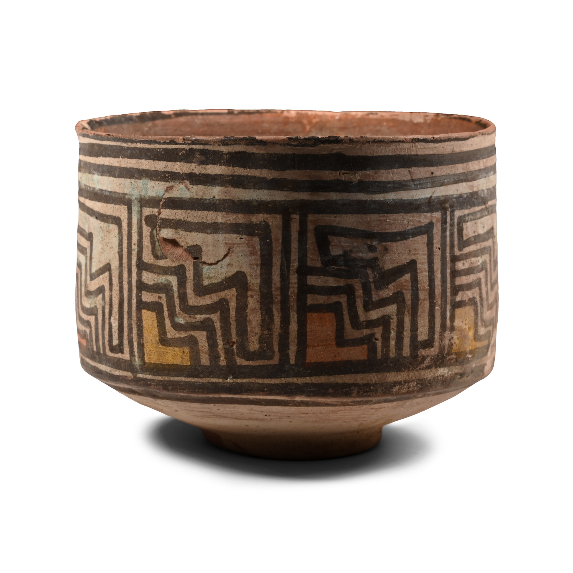 Indus Valley Terracotta Vessel with Geometric Designs