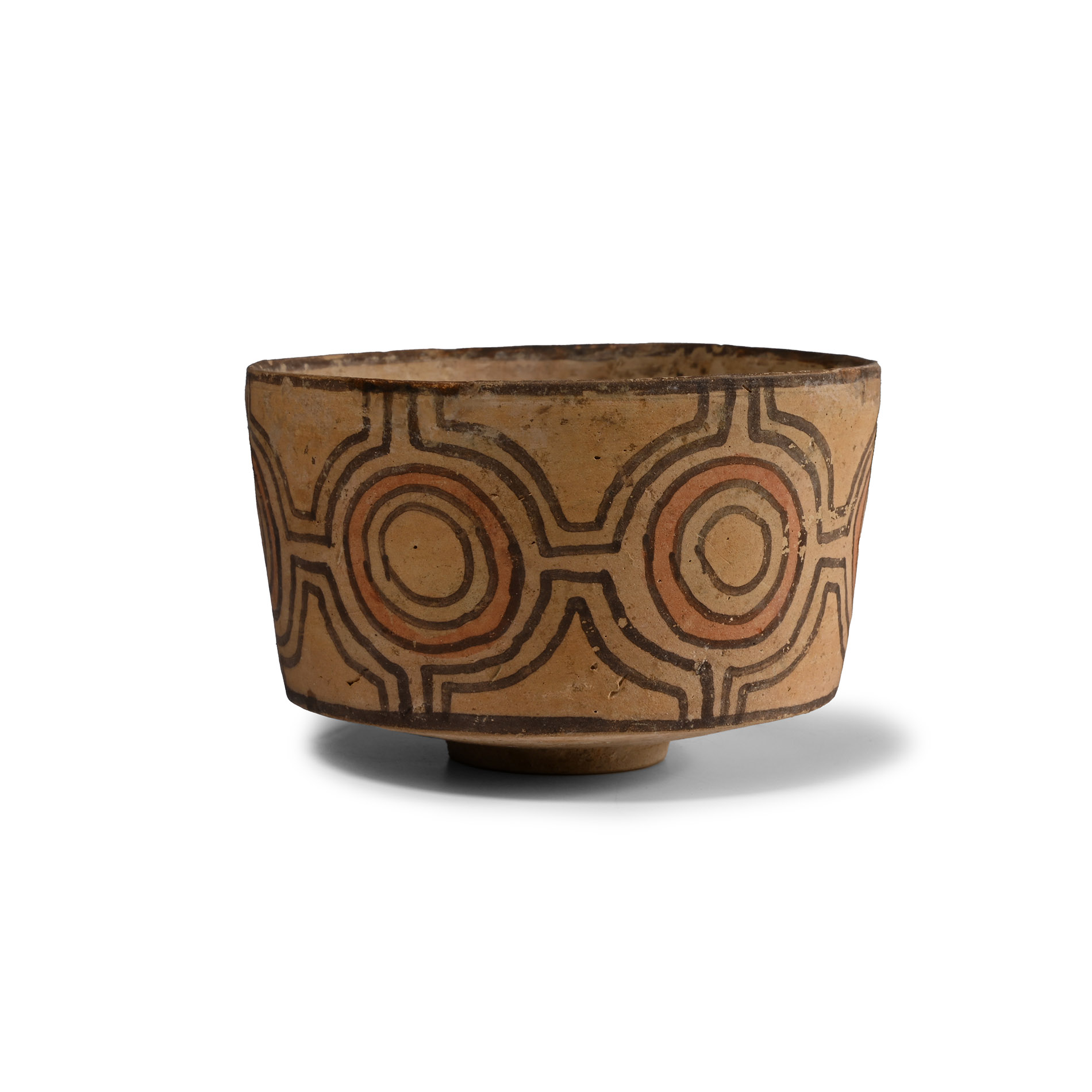 Indus Valley Terracotta Vessel with Geometric Designs