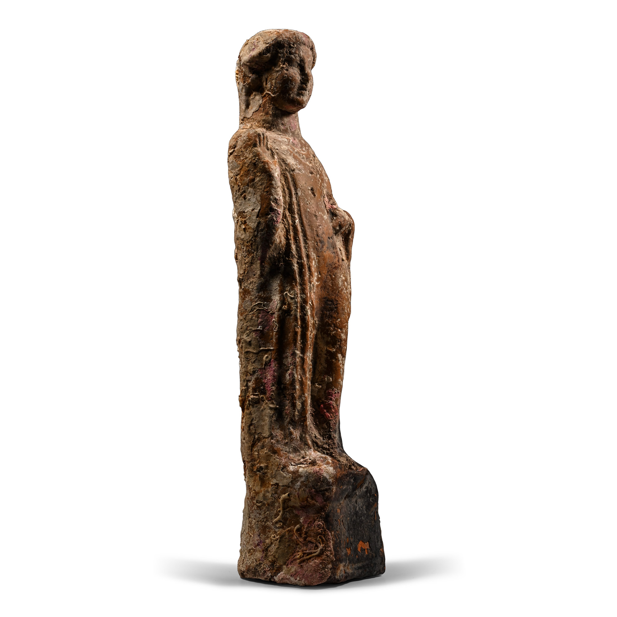 Large Greek Terracotta Standing Figure