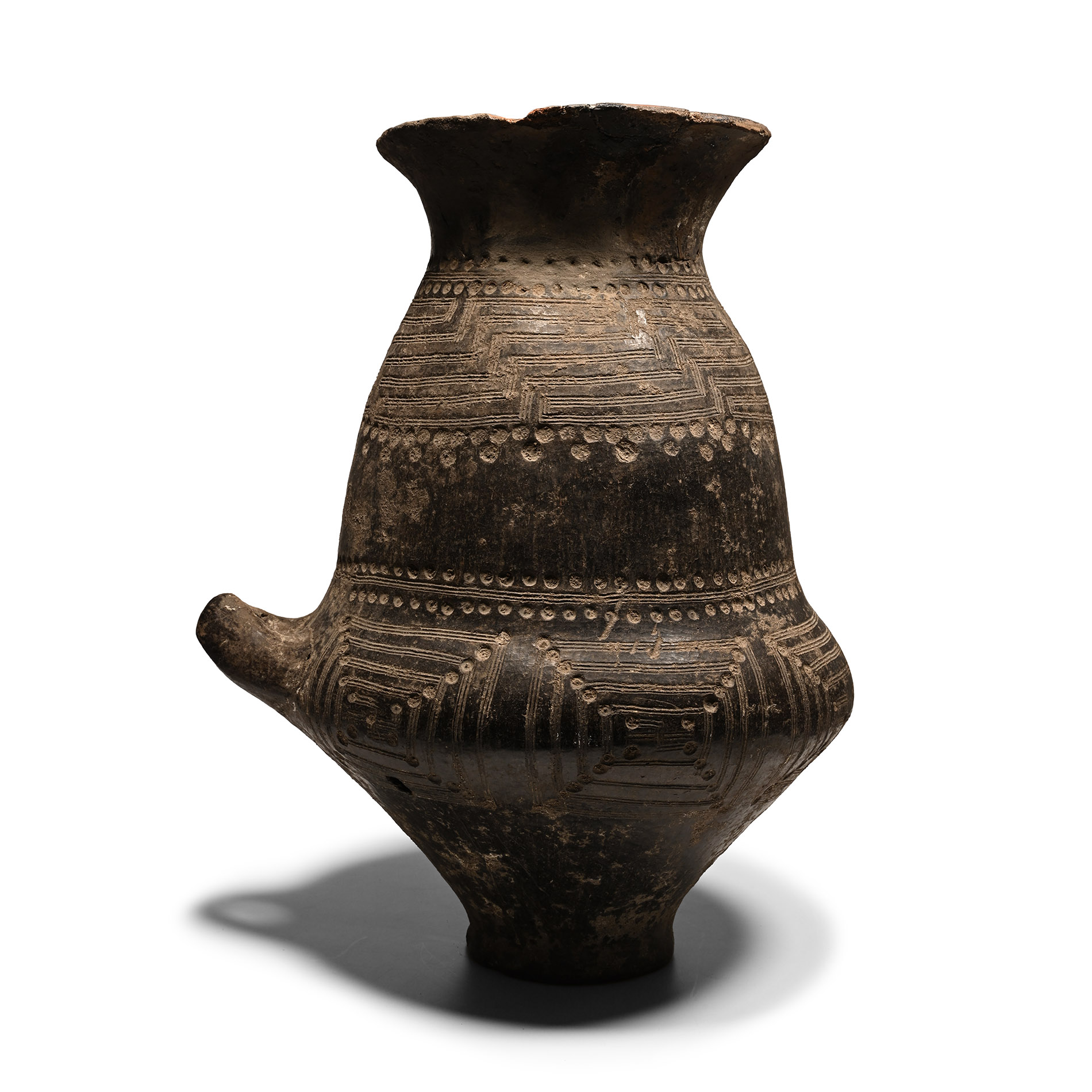 Villanovan Black-Glazed Vase