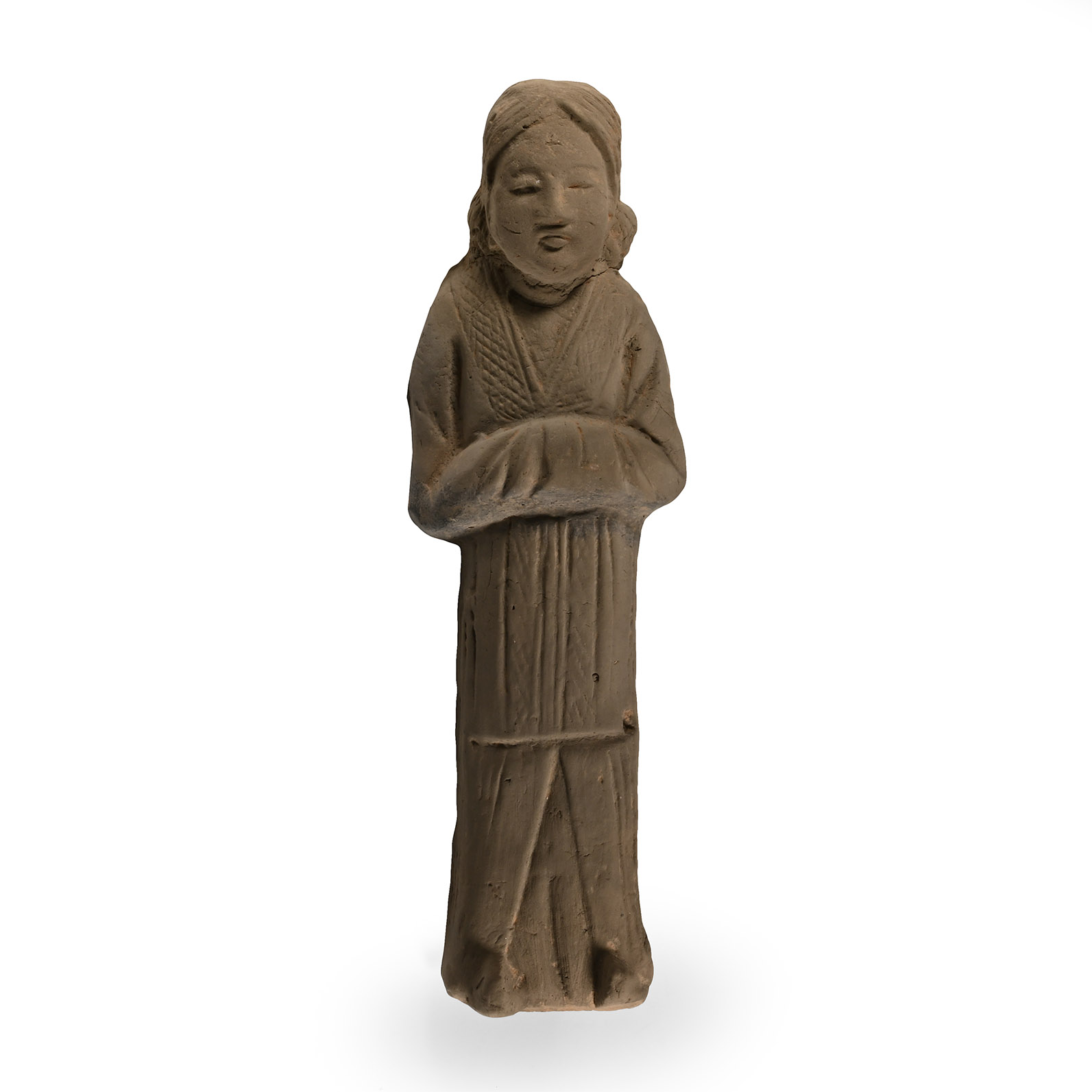 Chinese Wei Terracotta Female Attendant Figure