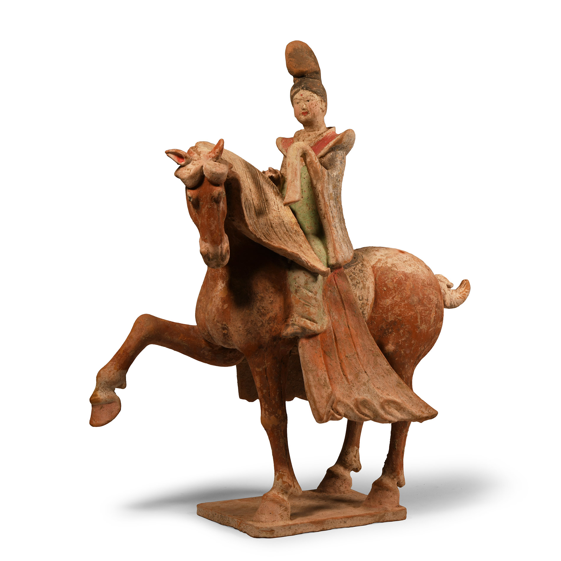 Chinese Tang Terracotta Riding Court Lady