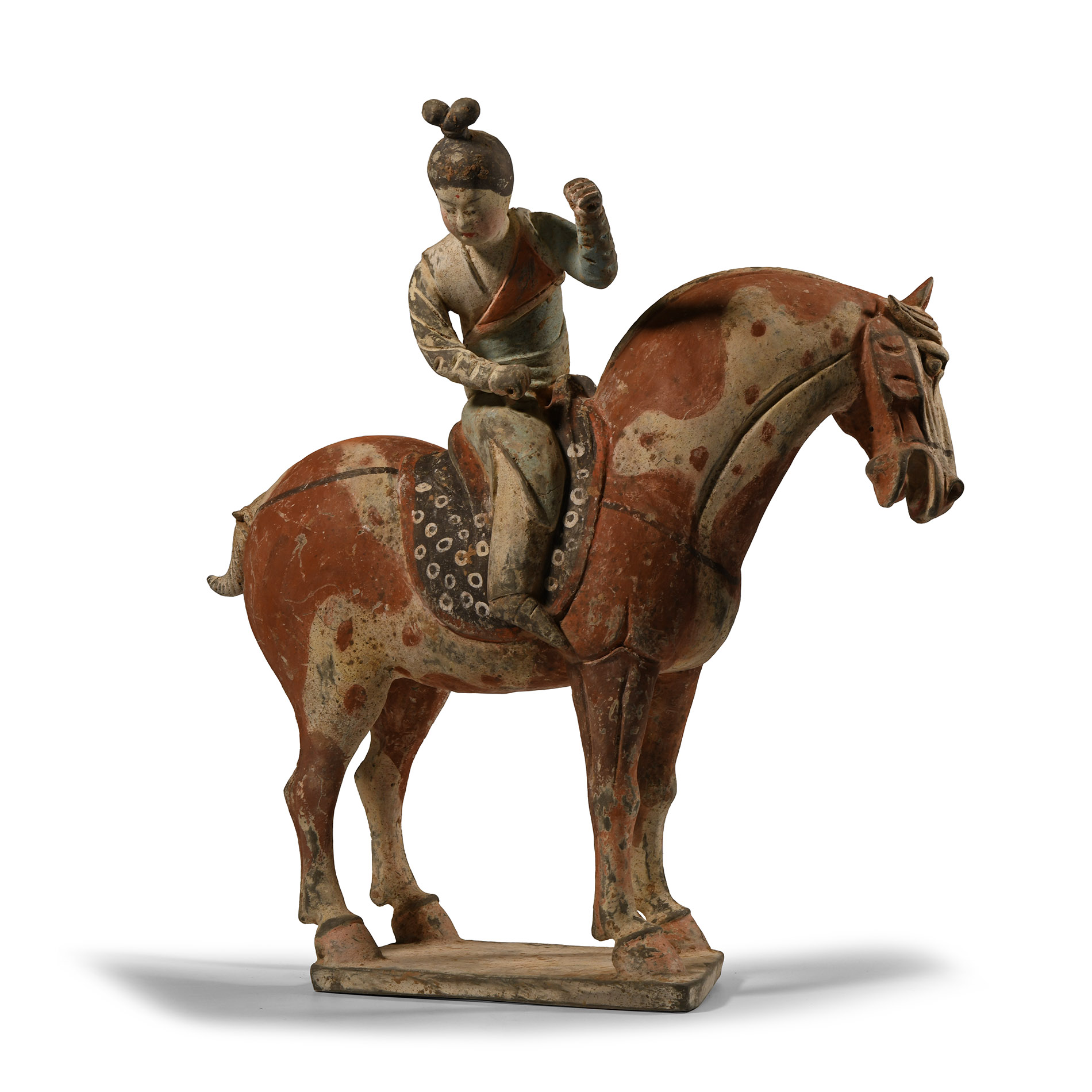 Chinese Tang Terracotta Practising Polo Player