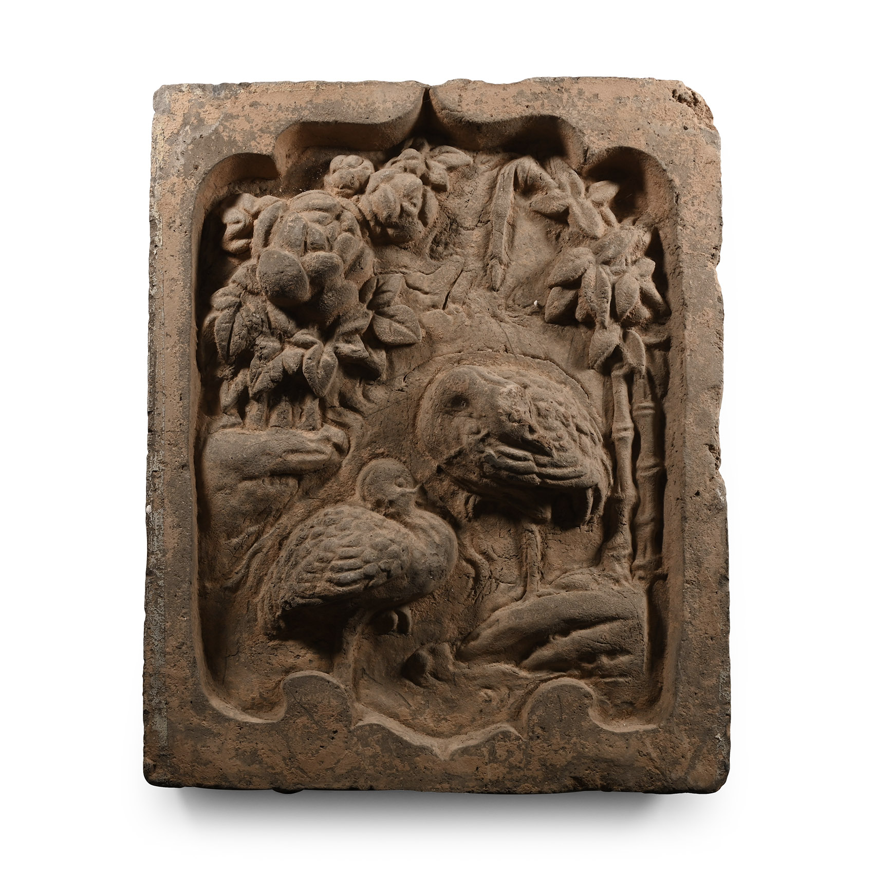 Chinese Song Terracotta Tile with Cranes