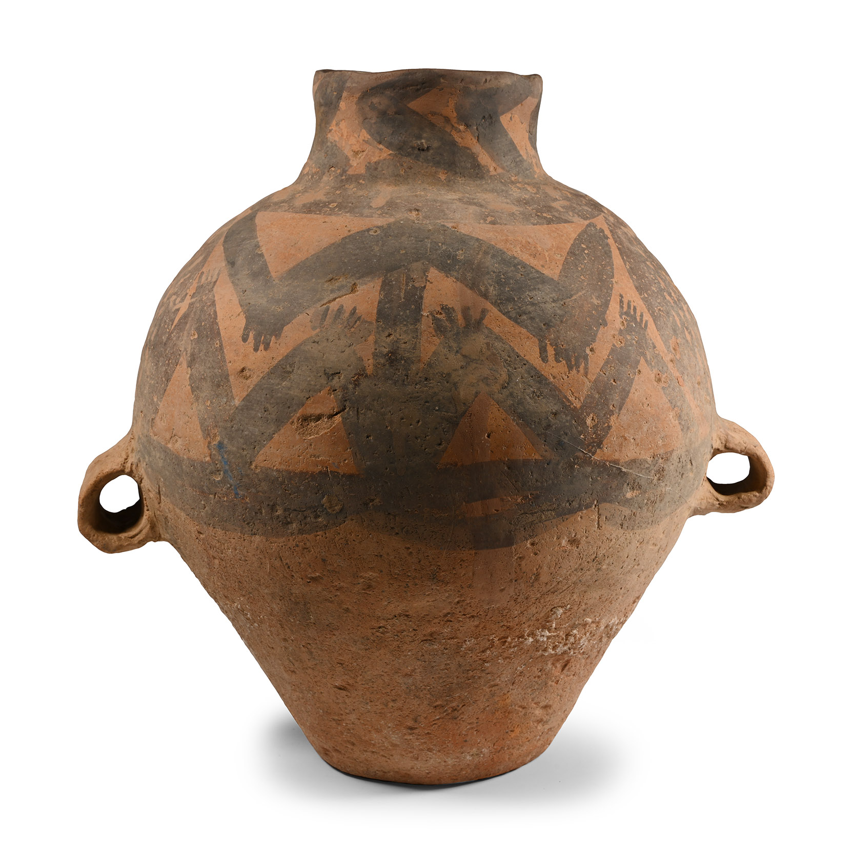Chinese Neolithic Pottery Frog Jar