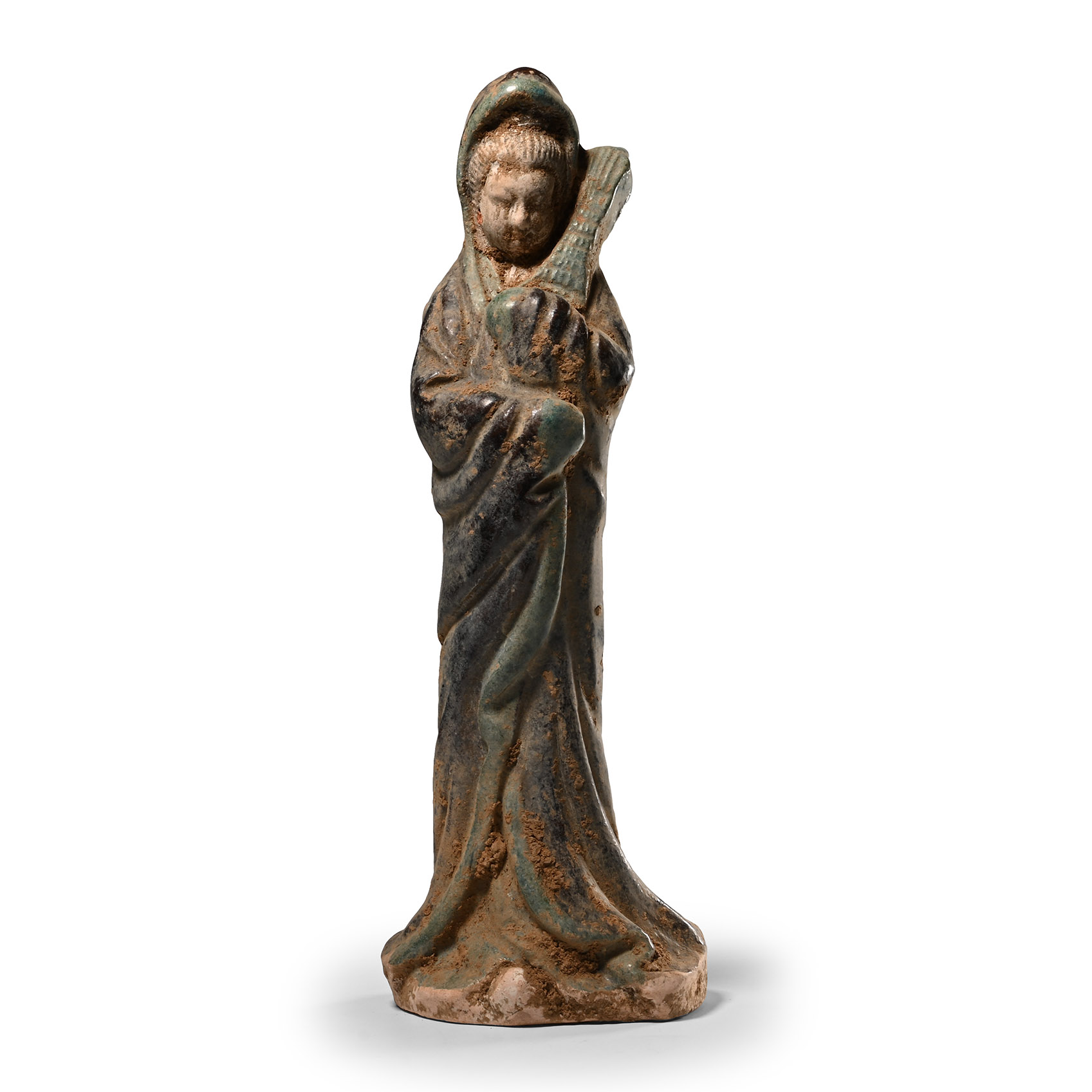 Chinese Ming Glazed Musician Figure