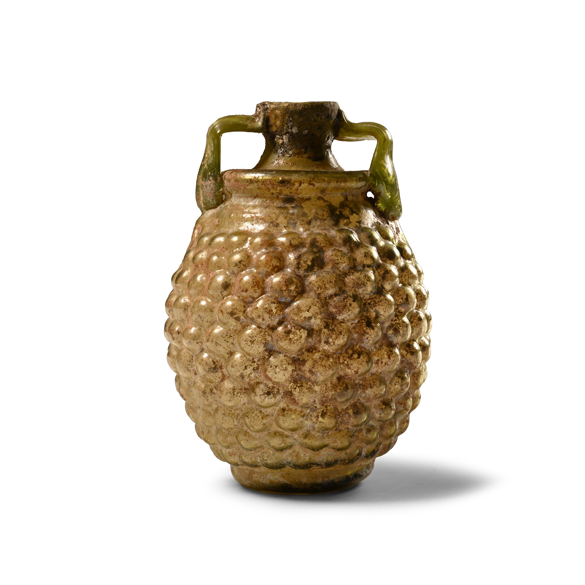Roman Glass Grape Flask