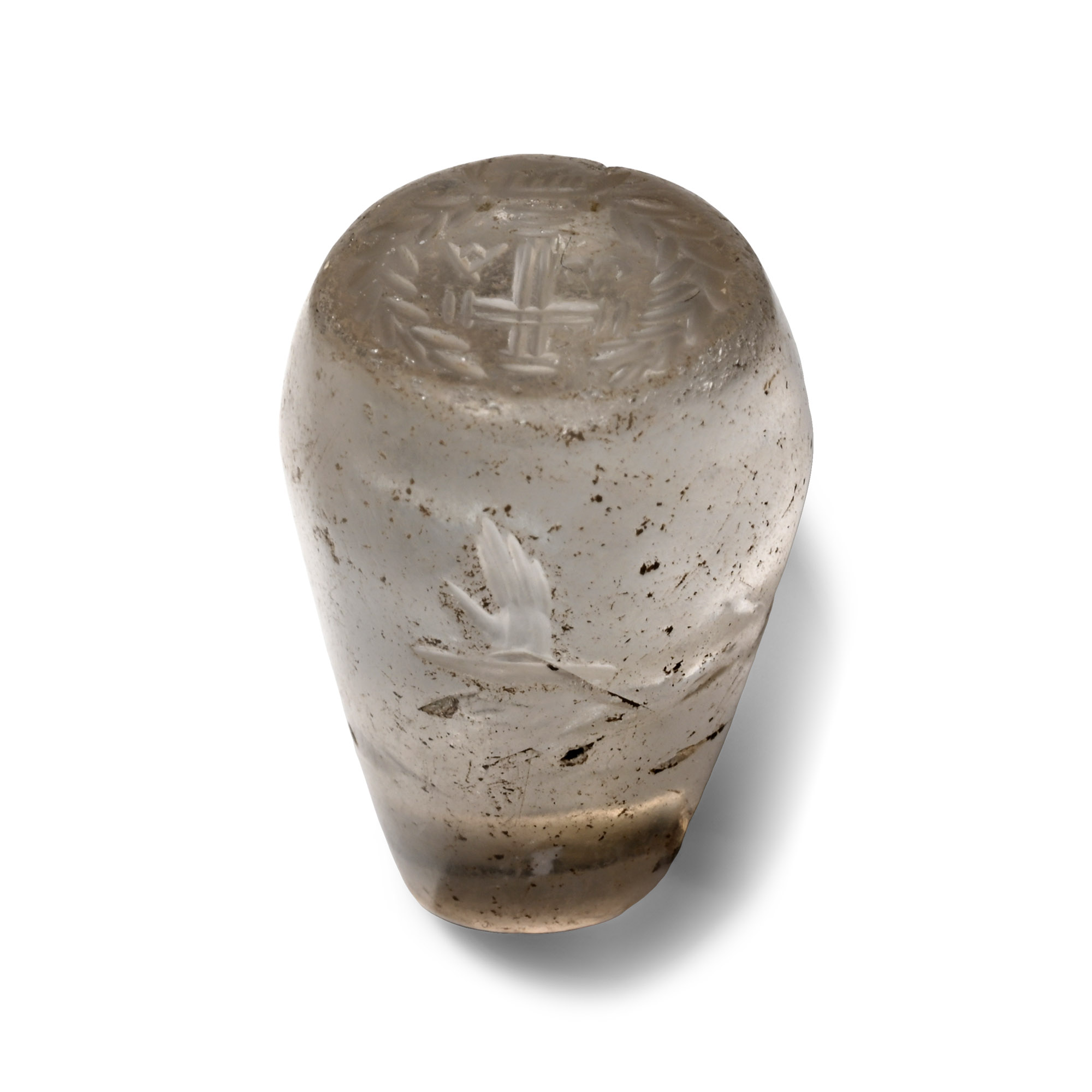 Byzantine Rock Crystal Pendant with Cross