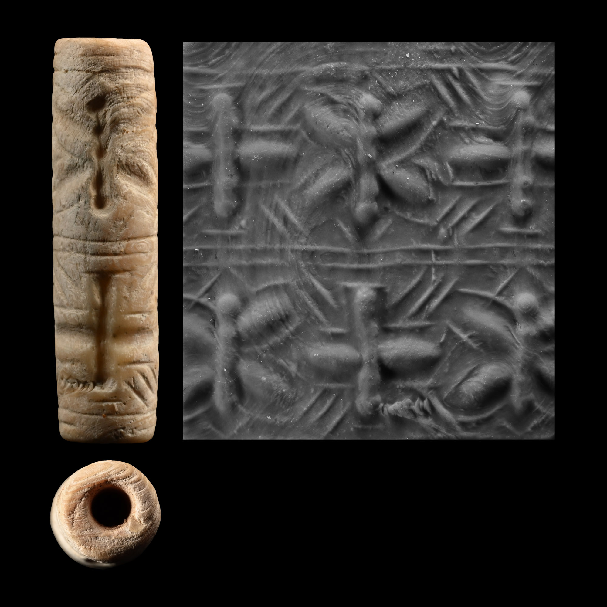 Early Dynastic Shell Cylinder Seal