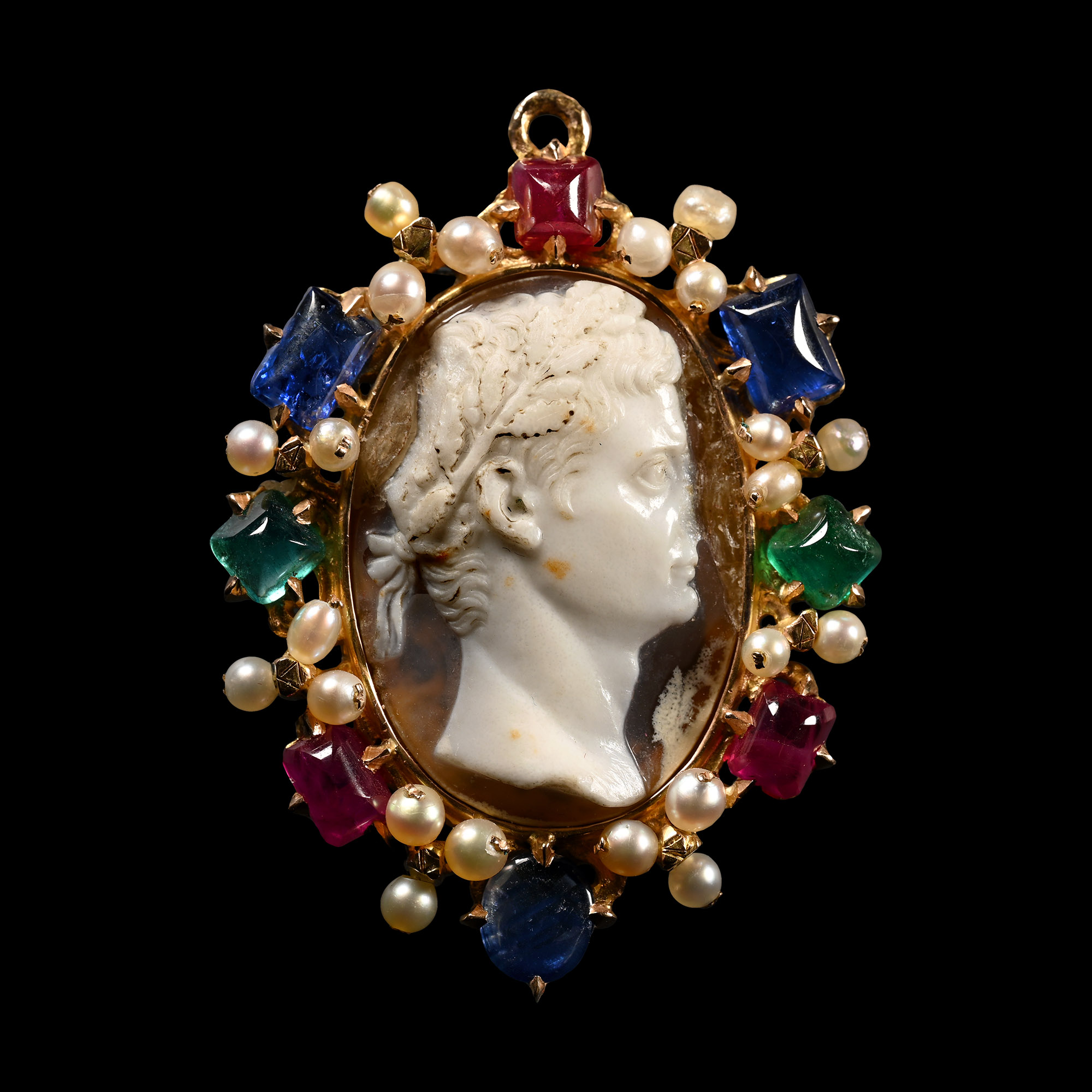 Roman Agate Cameo of Augustus