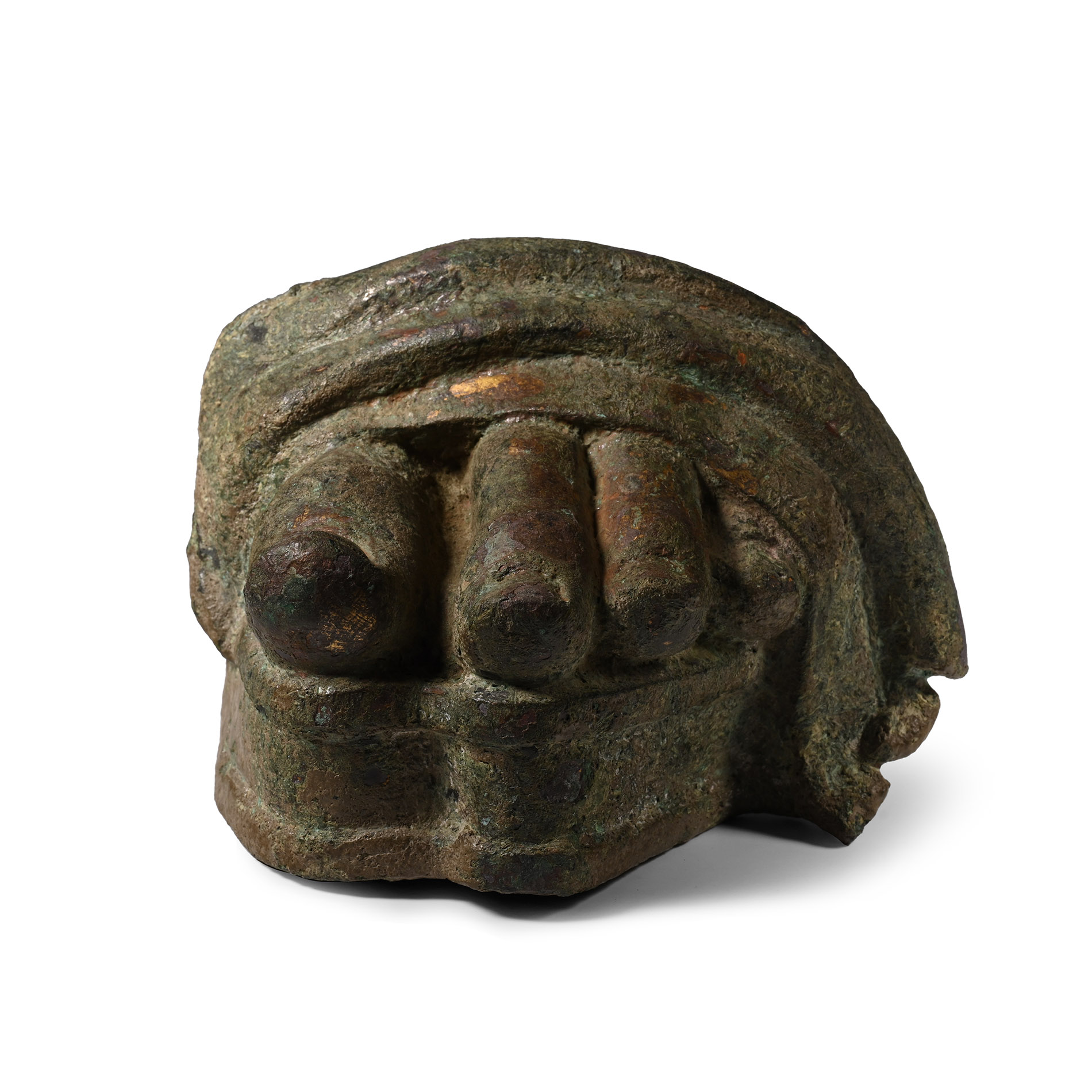 Larger Than Life-Size Roman Bronze Sandaled Toes