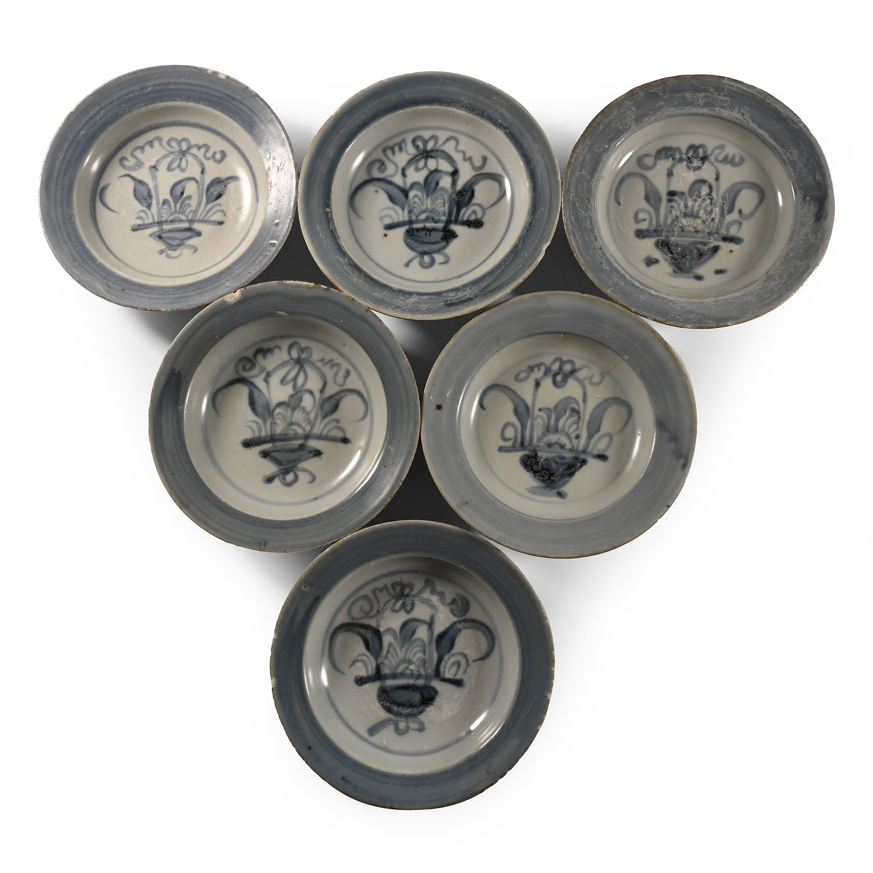 Tek Sing Treasure Shipwreck Glazed Blue and White Dish Set