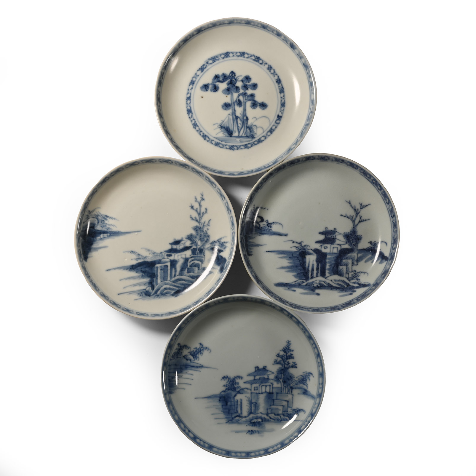 Nanking Cargo Shipwreck Glazed Blue and White Dish Collection