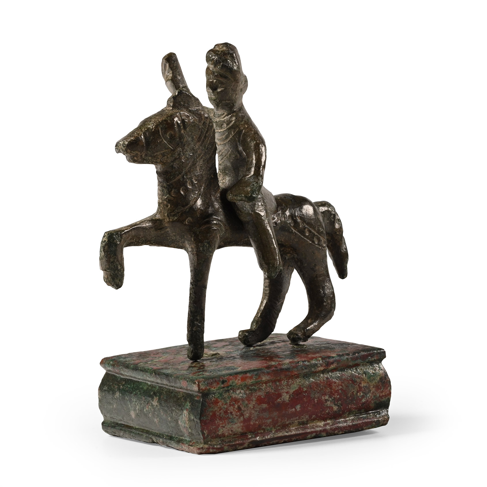 Romano-Celtic Bronze Horse and Rider