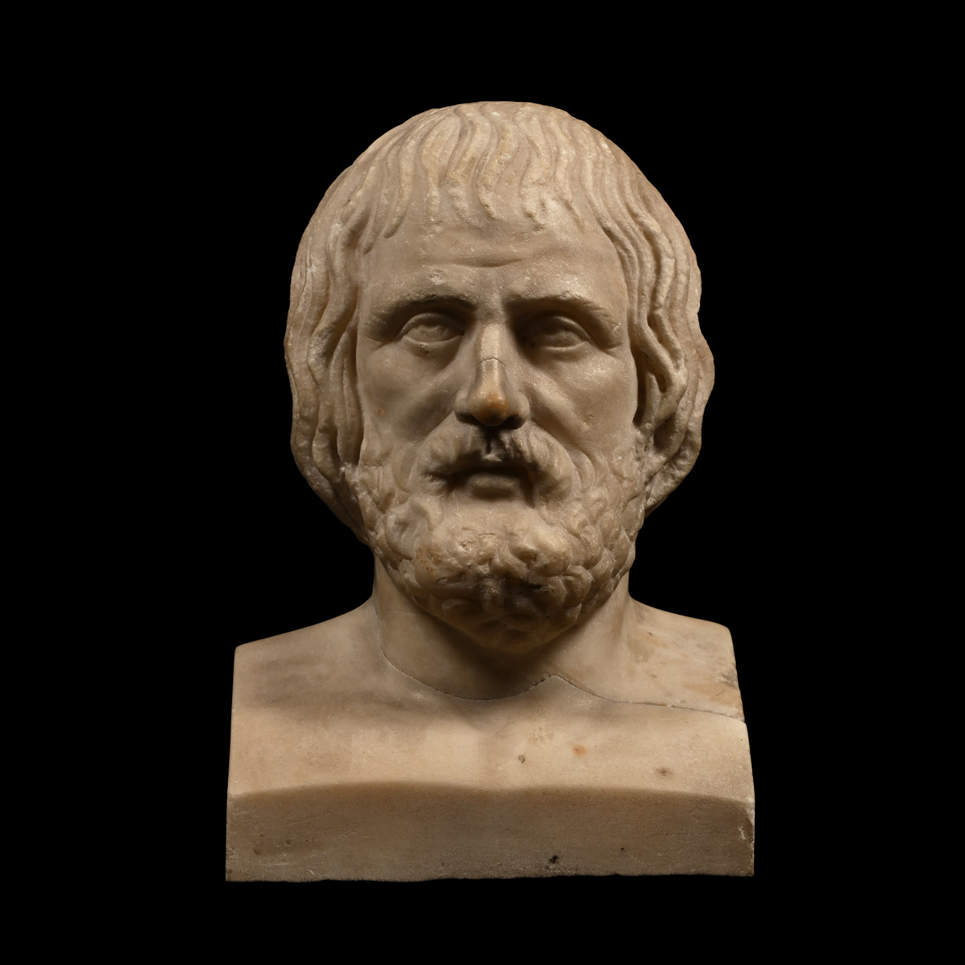 Roman Marble Head of Euripides