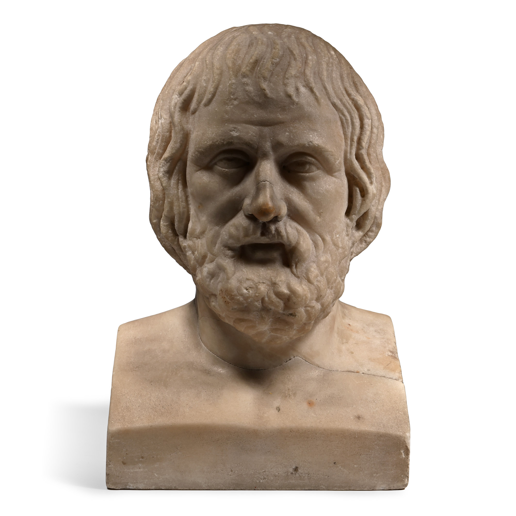 Roman Marble Head of Euripides