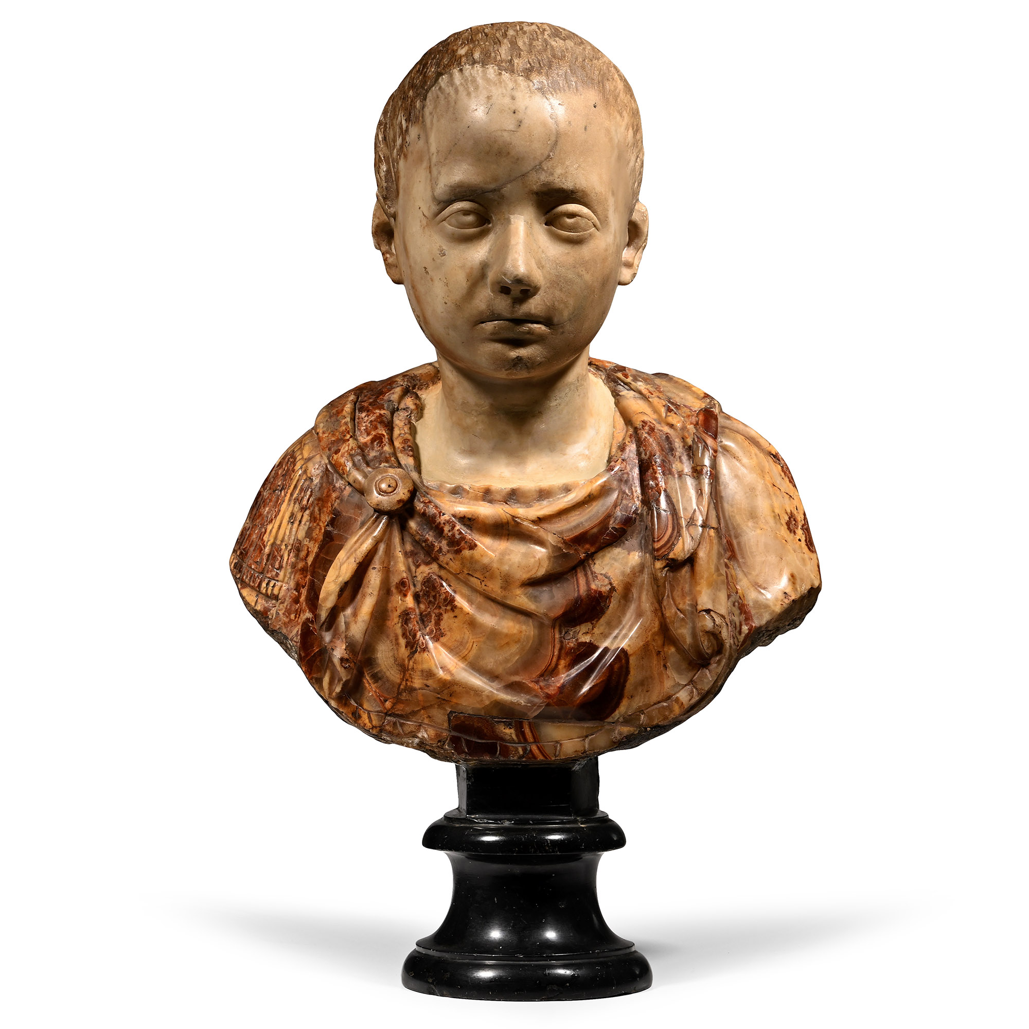 Roman Marble Portrait of a Boy as Worshipper of Isis