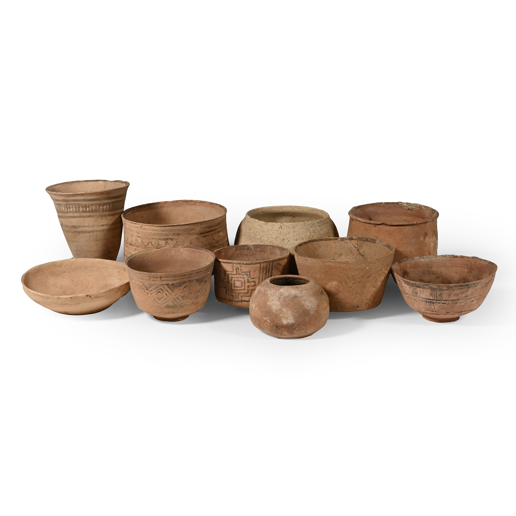 Indus Valley Painted Terracotta Vessel Collection