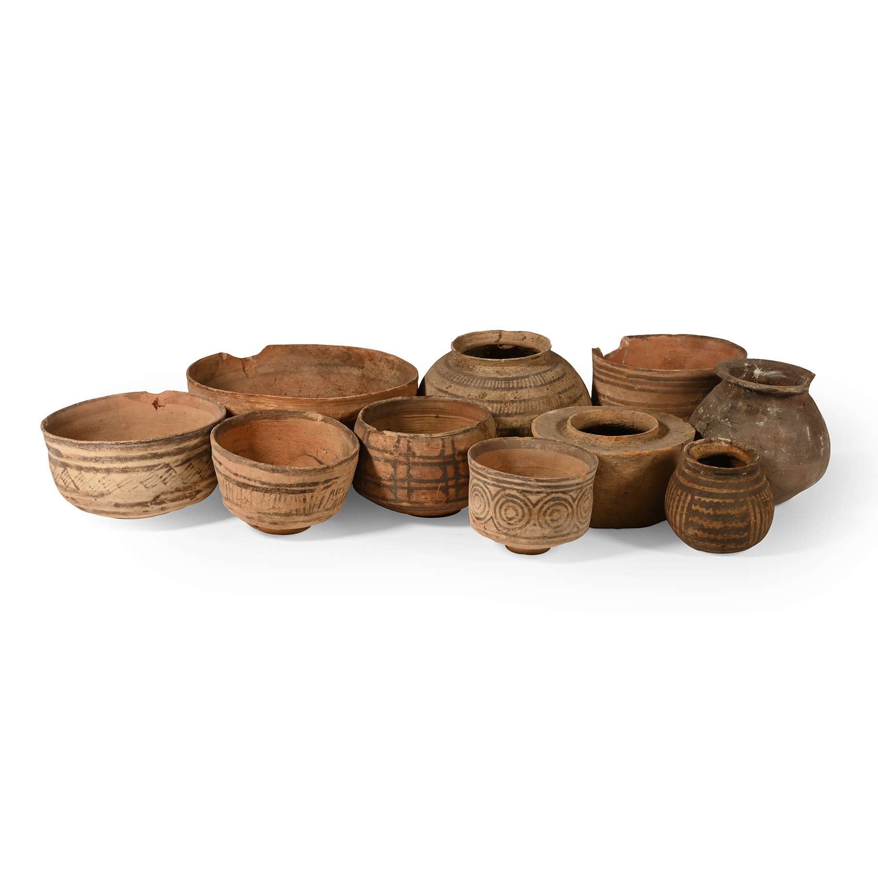 Indus Valley Painted Terracotta Vessel Collection
