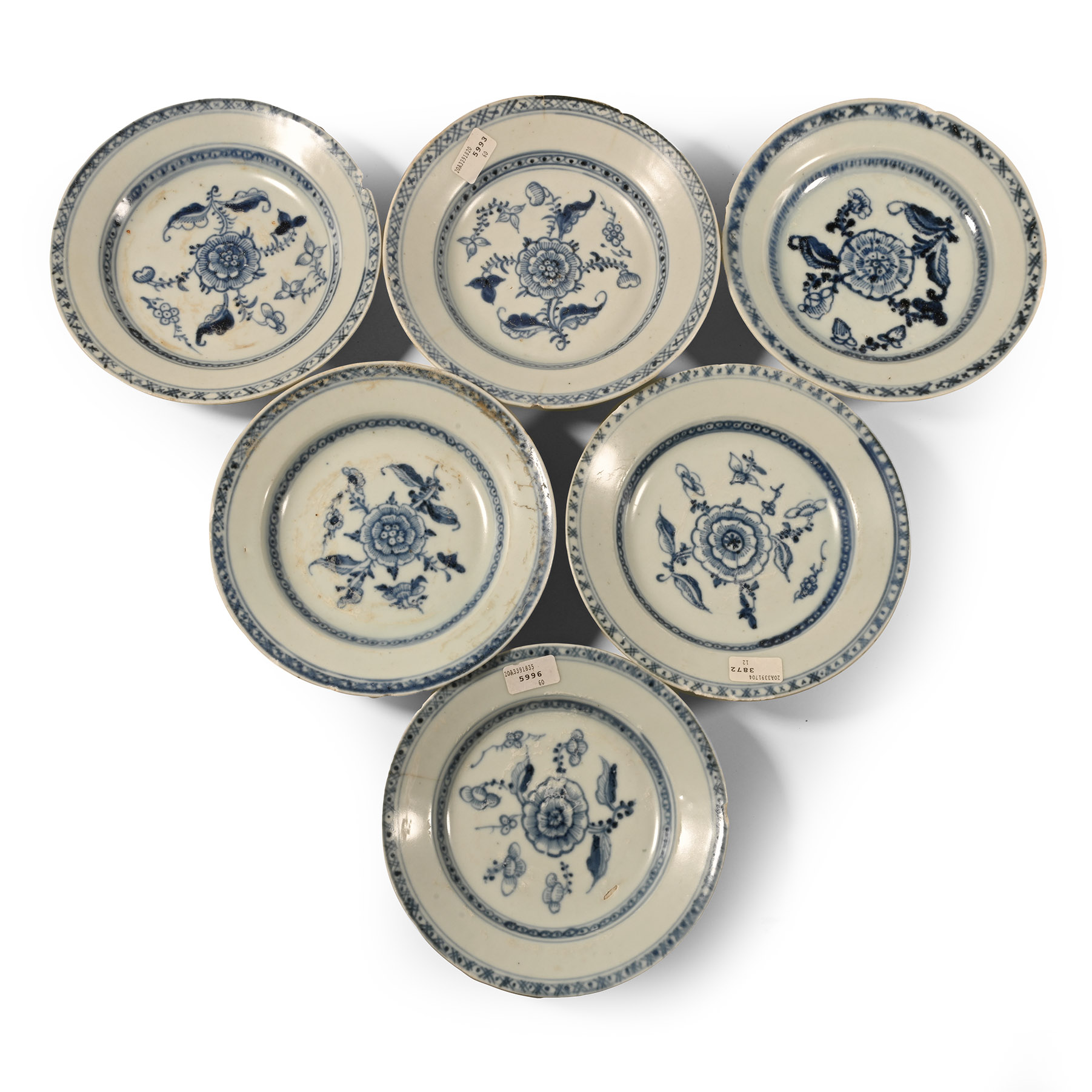 Tek Sing Treasure Shipwreck Glazed Blue and White Dish Set