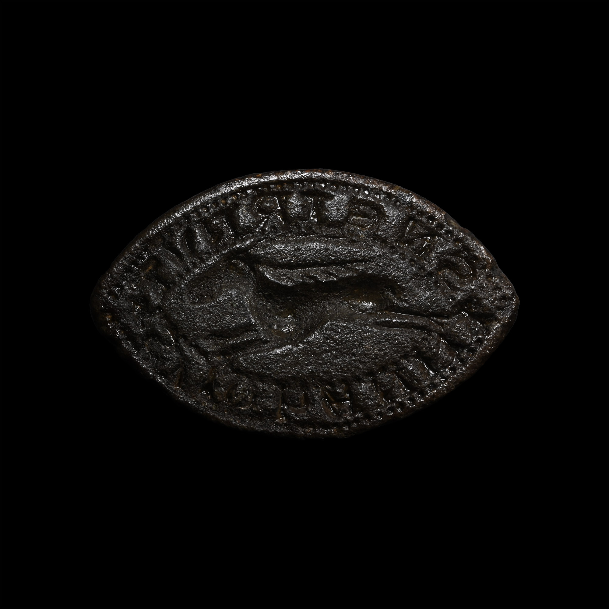 Medieval Bronze Seal Matrix of John Neiruit, Judge Serving in King John's Court