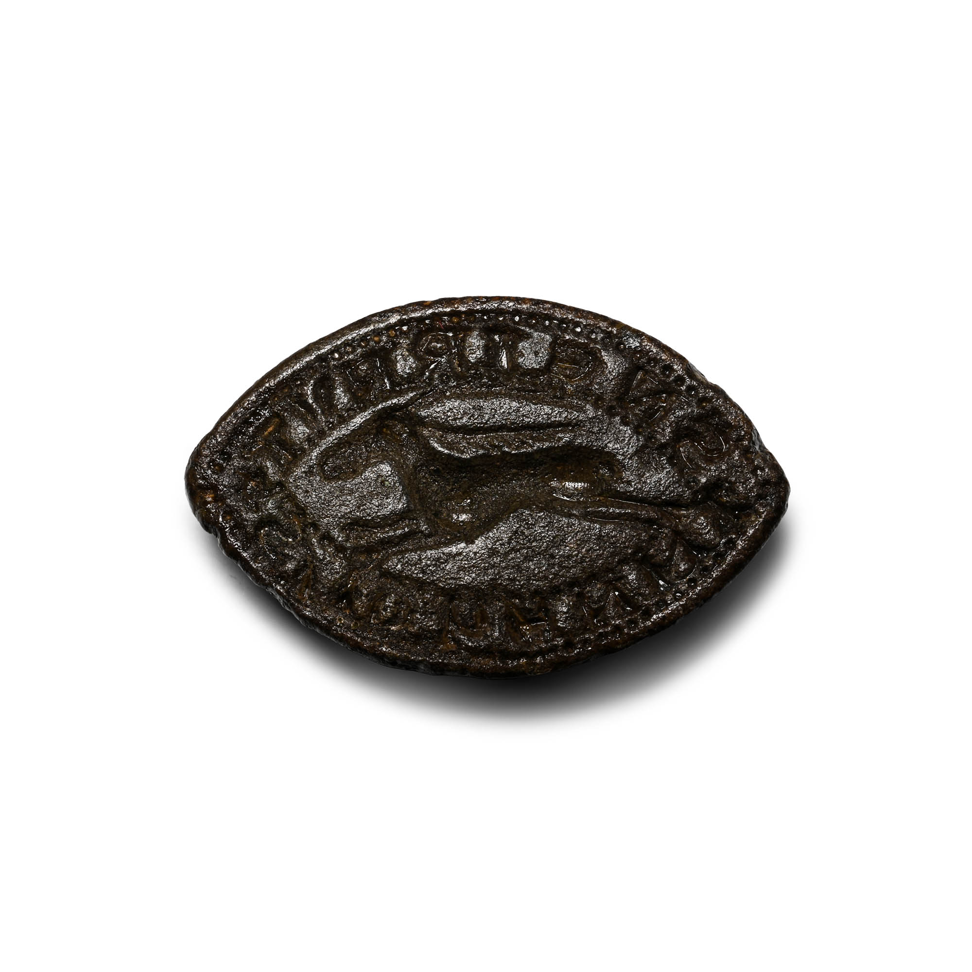 Medieval Bronze Seal Matrix of John Neiruit, Judge Serving in King John's Court