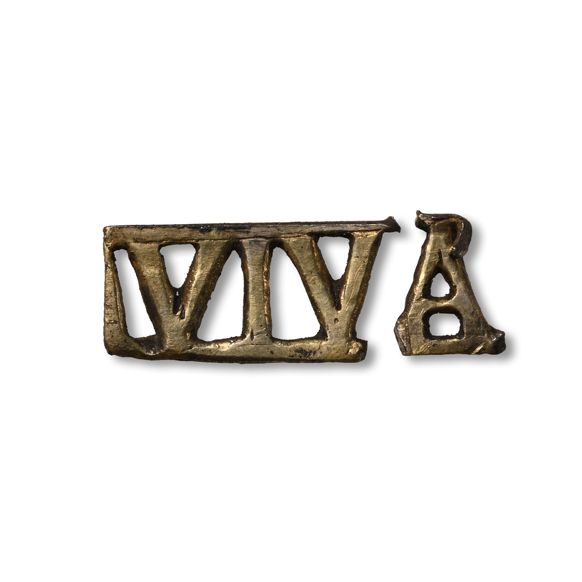 Roman Silver-Gilt 'VIVA' Lettering Group