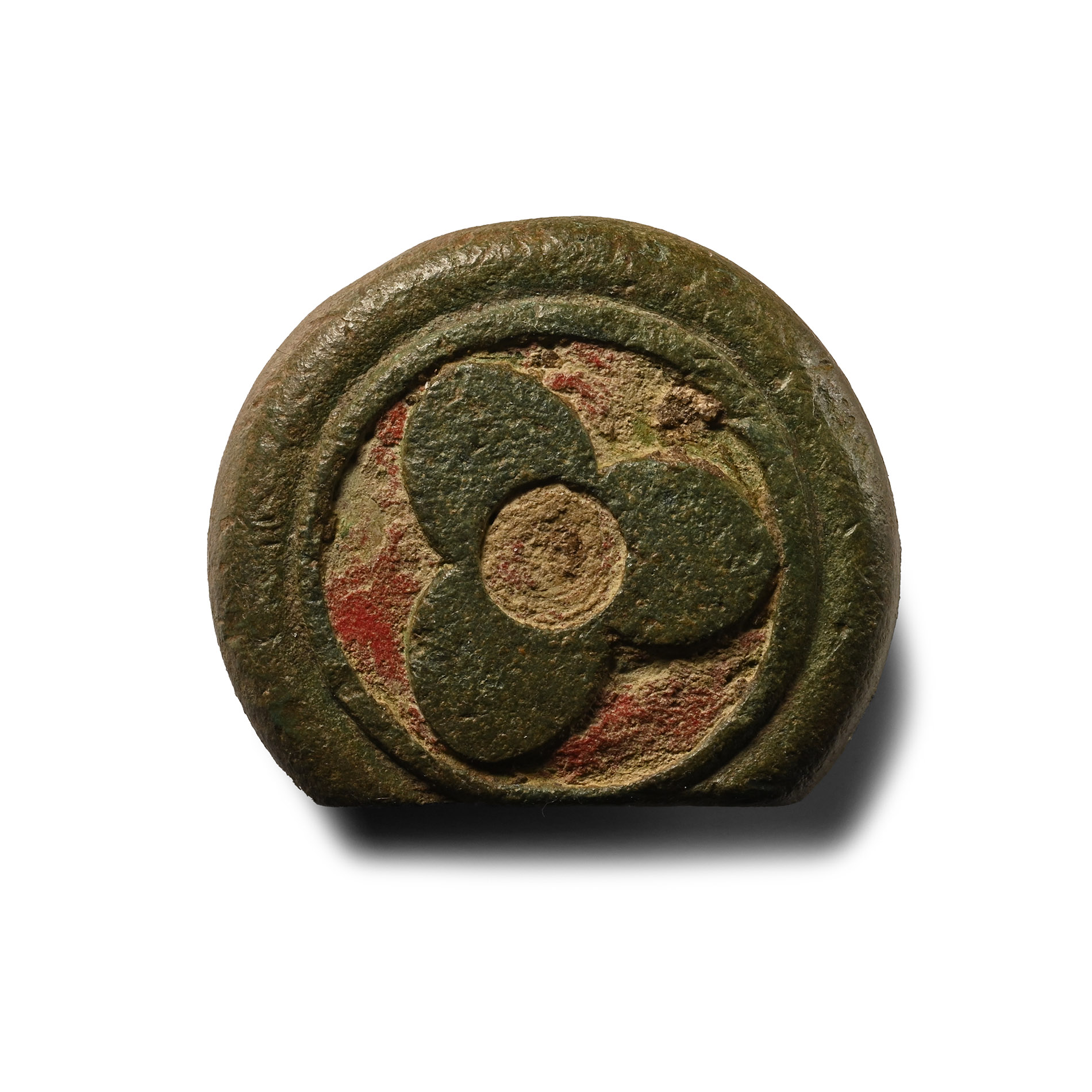 Iron Age Celtic Enamelled Bronze Chariot Lynchpin Terminal