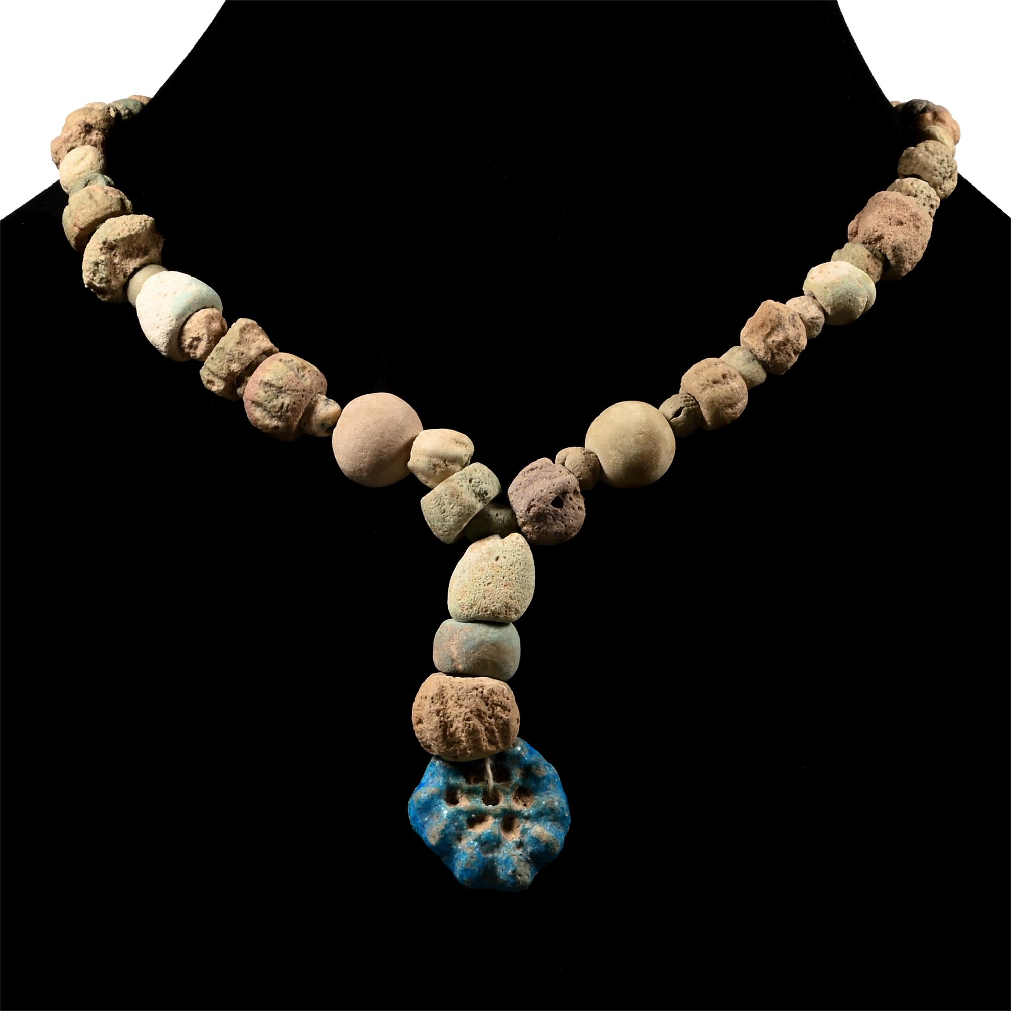 Western Asiatic Faience Bead Necklace String