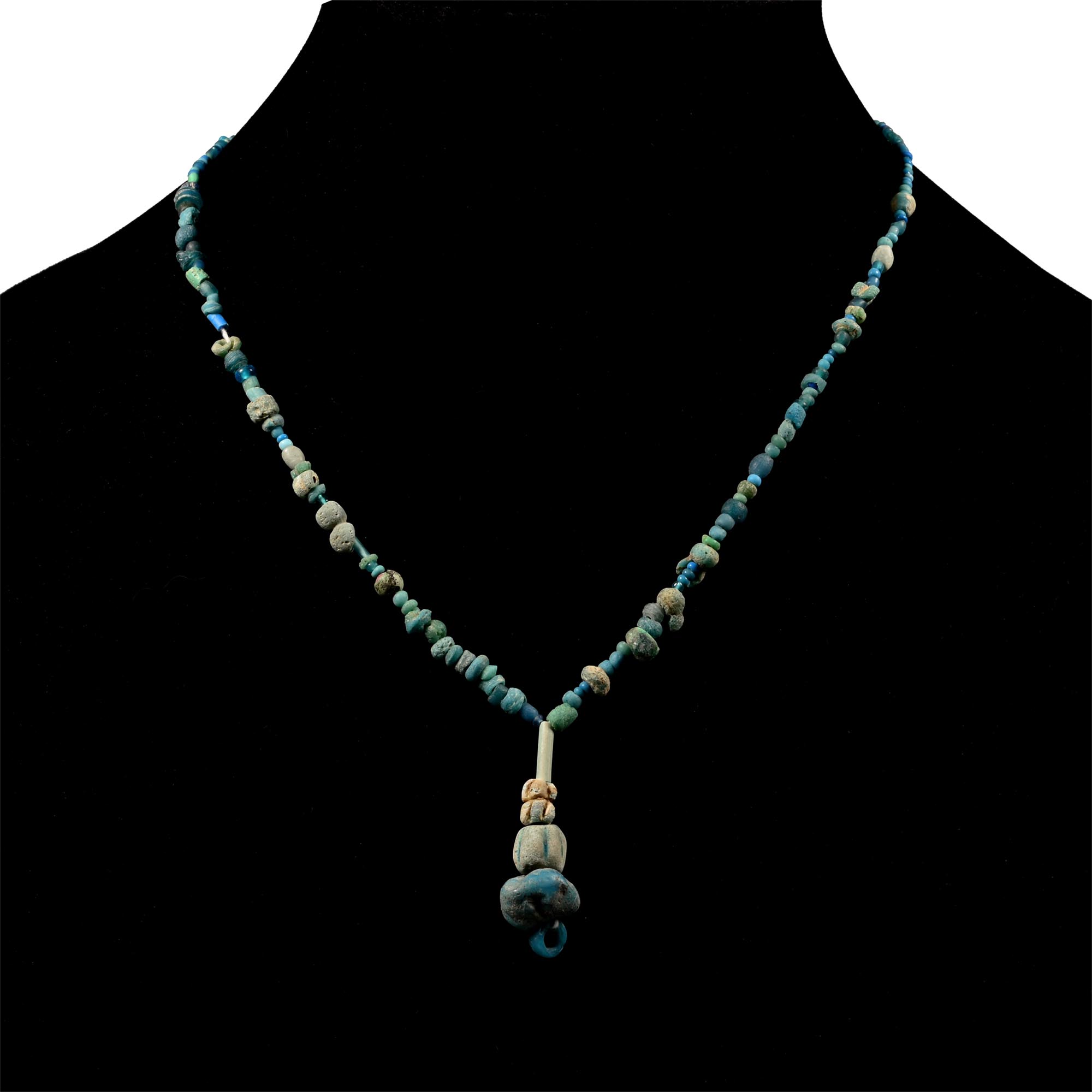 Achaemenid Stone and Glass Bead Necklace String