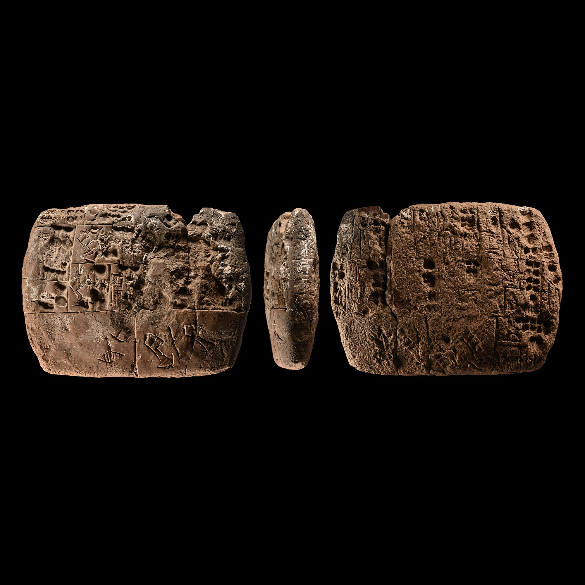 Proto-Sumerian Terracotta Pictographic Tablet