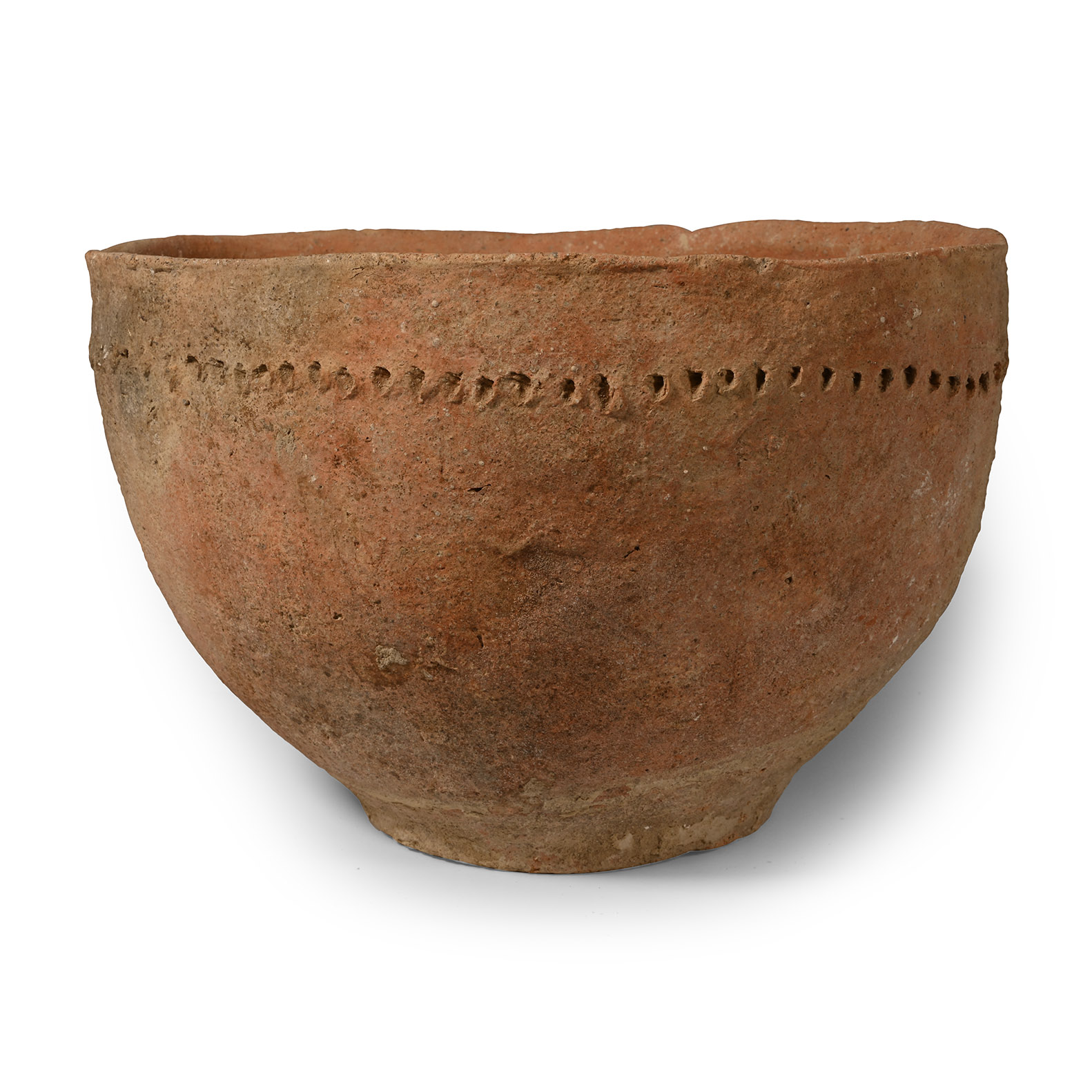 Large Holy Land Trans-Jordan Terracotta Bowl