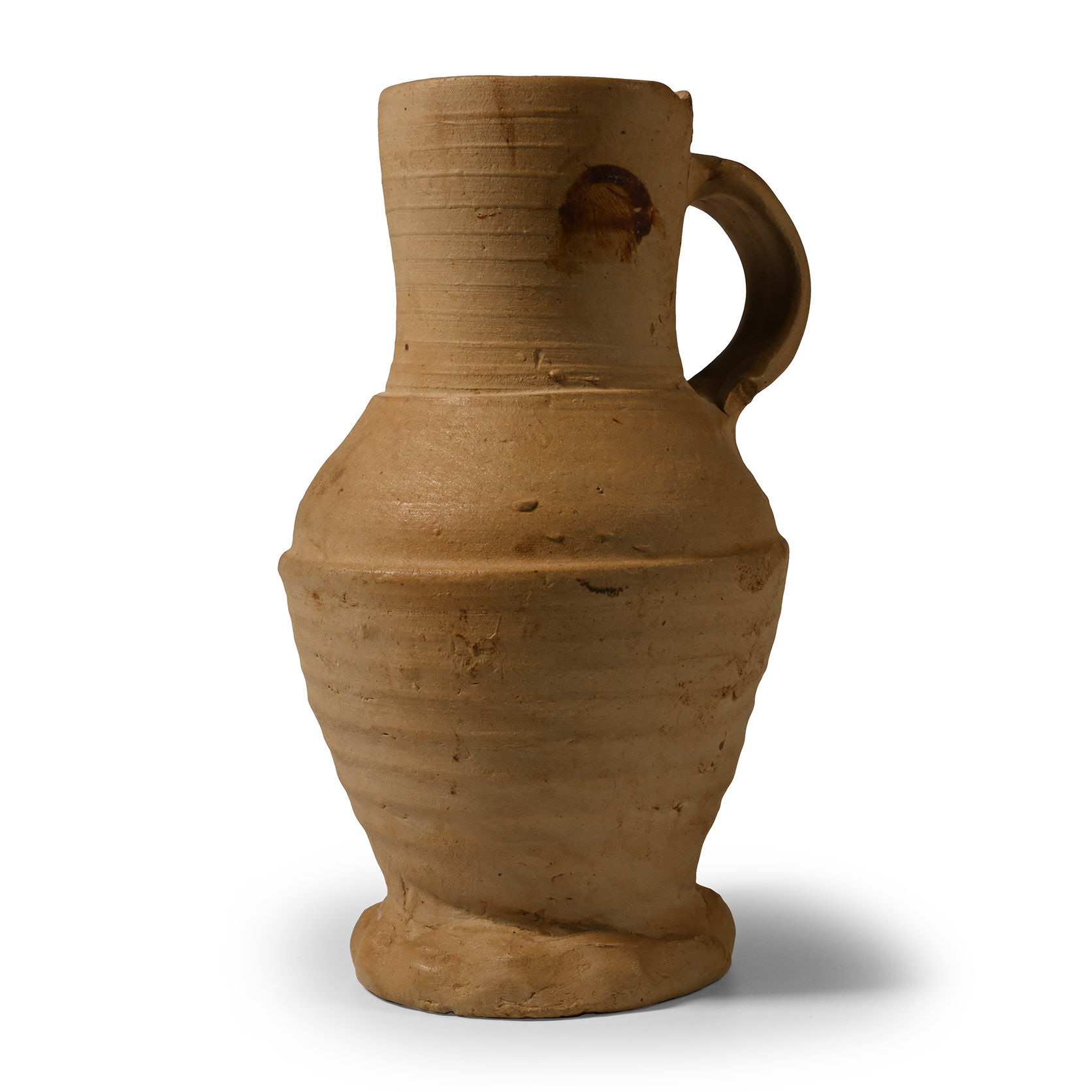Tudor Terracotta Thumb Base Jug