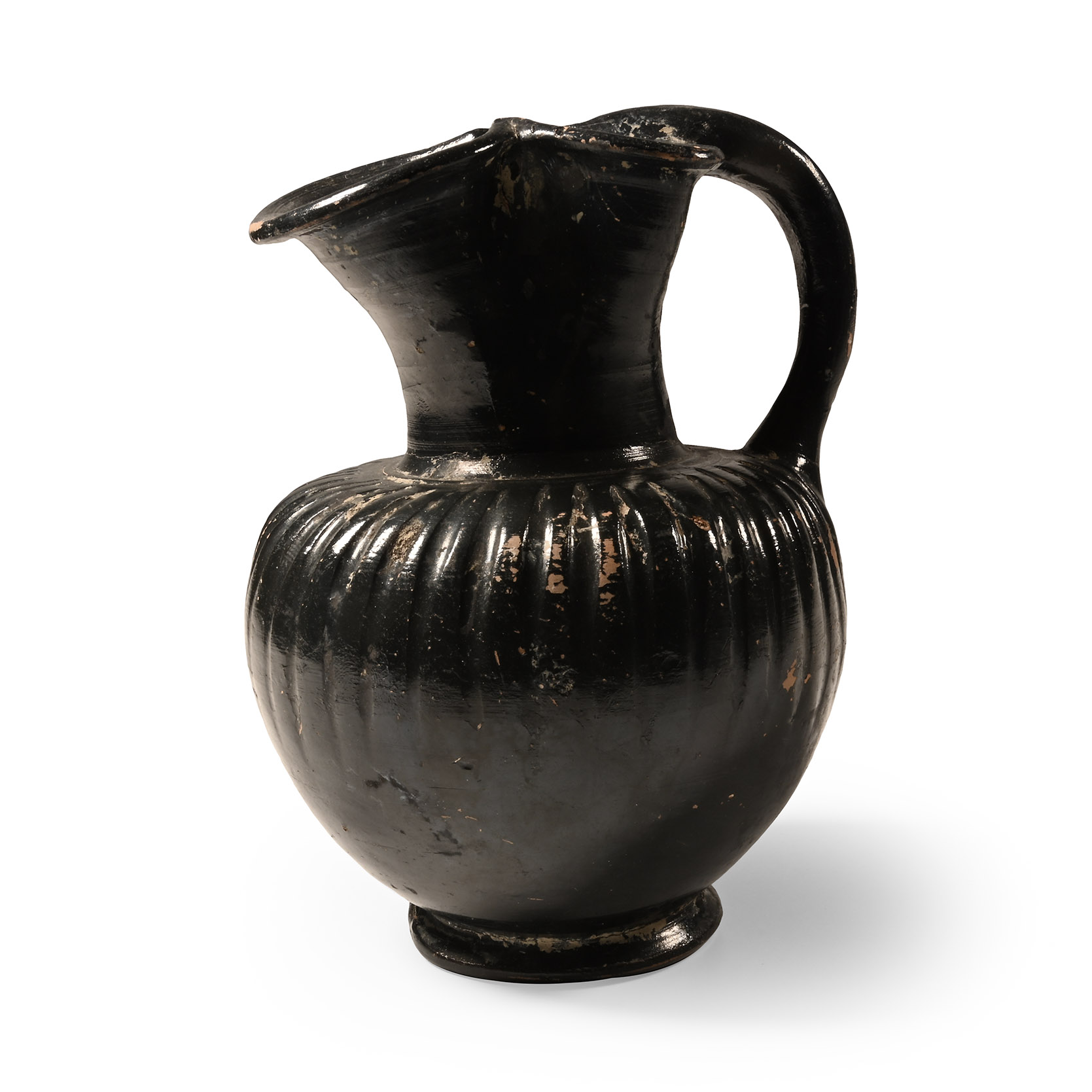 Greek Campania Black Glazed Ware Oinochoe