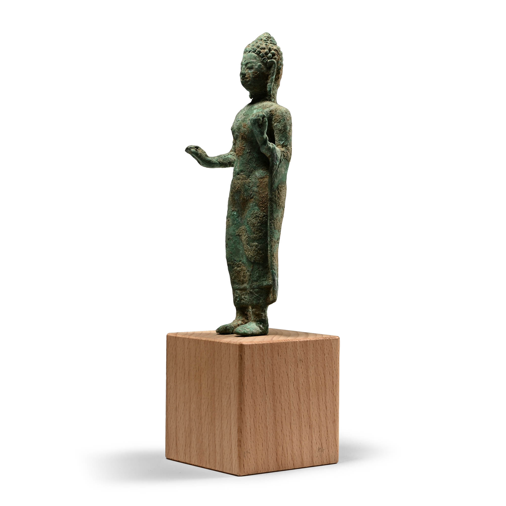 South East Asian Bronze Statuette of a Goddess