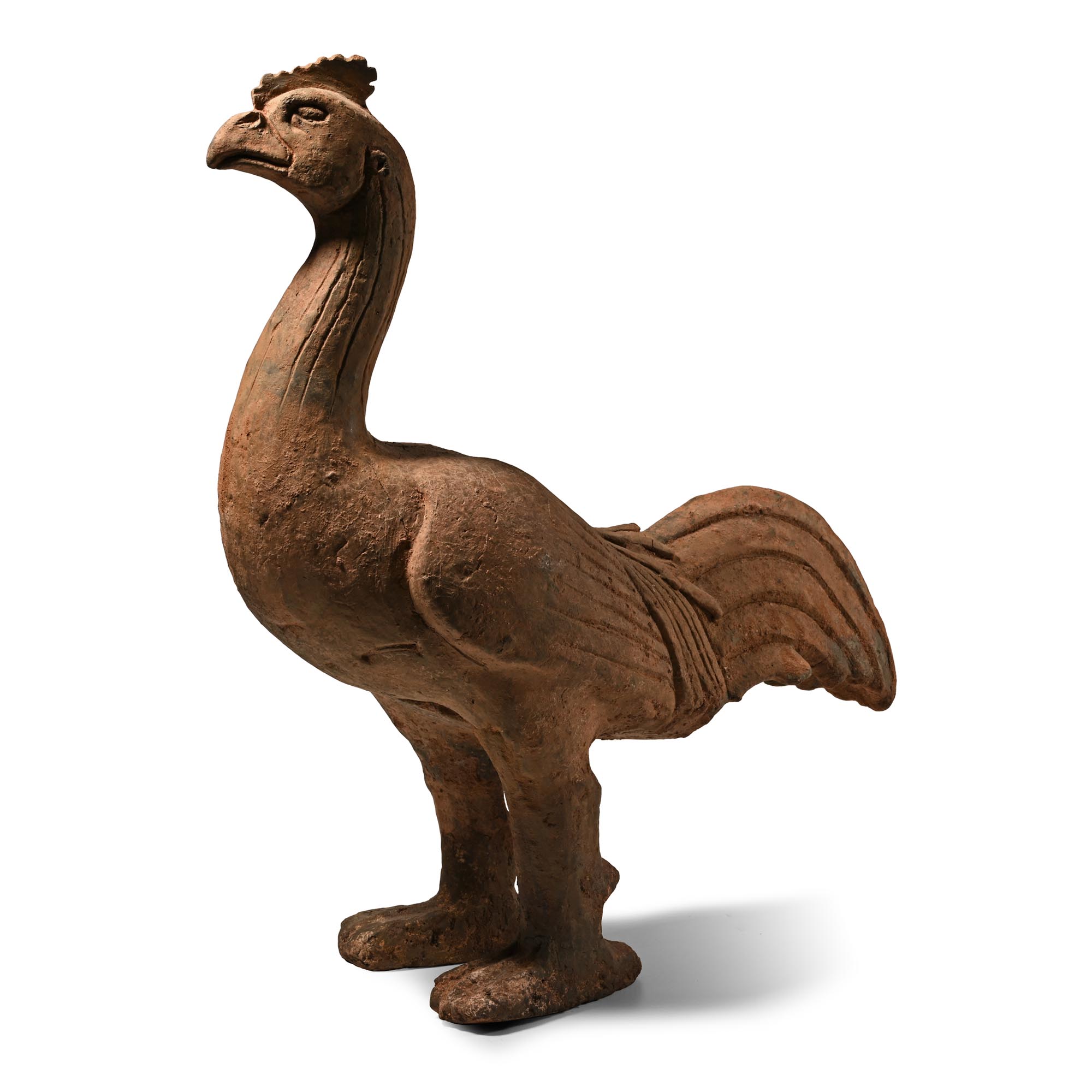 Life-Size Chinese Han Terracotta Cockerel