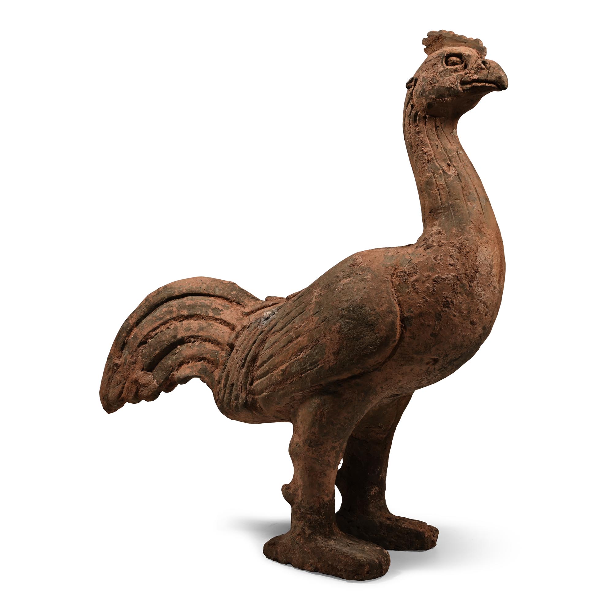 Life-Size Chinese Han Terracotta Cockerel