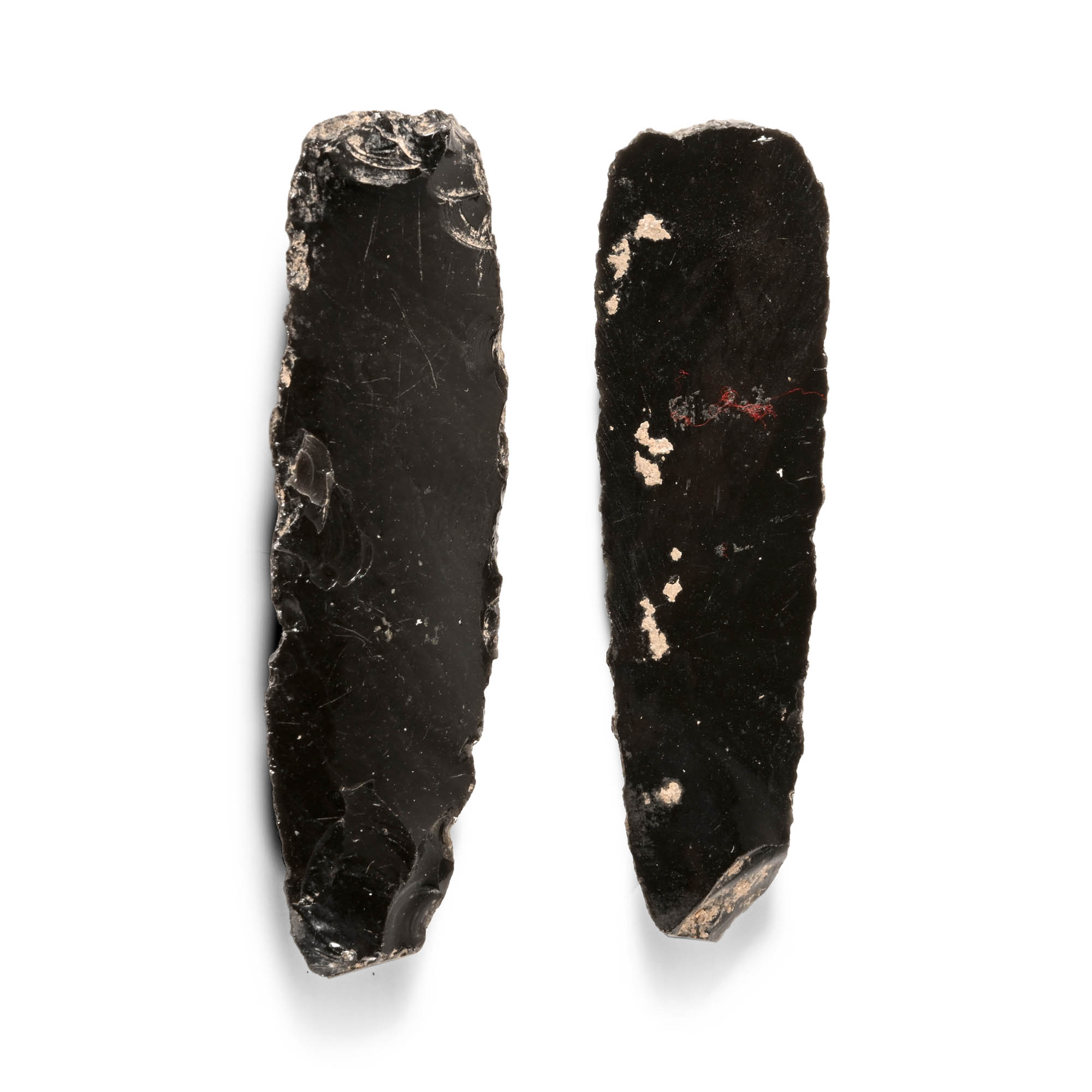 Native American Obsidian Knife Blade Group