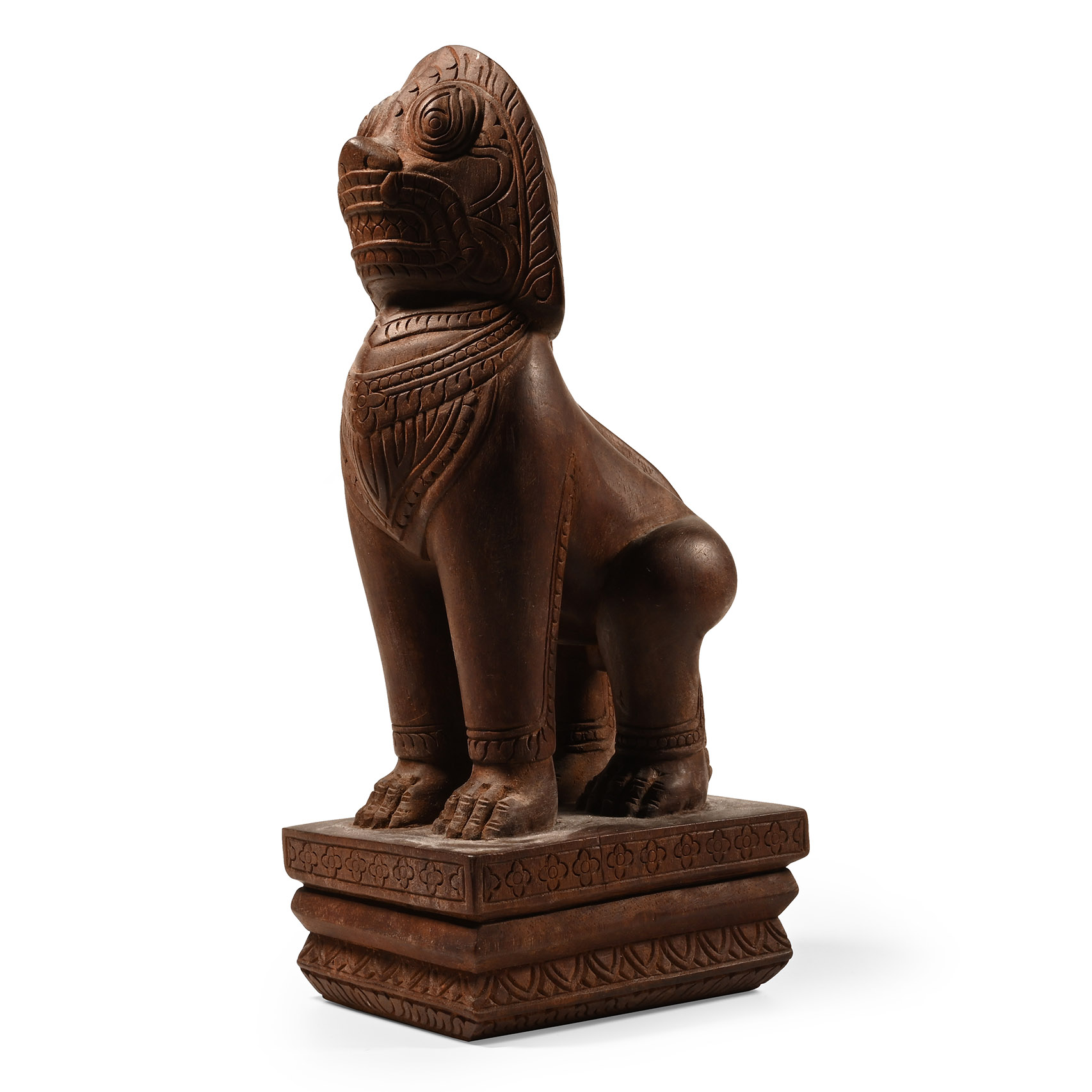 South East Asian Mahogany Guardian Lion